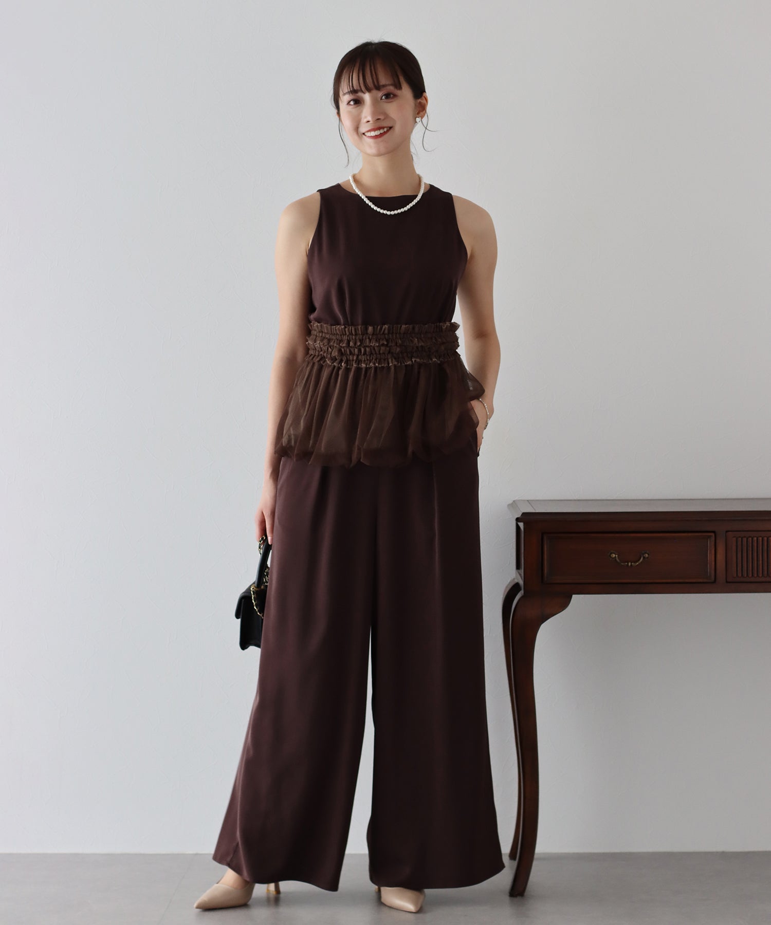 【TIME SALE】パンツドレス オールインワン