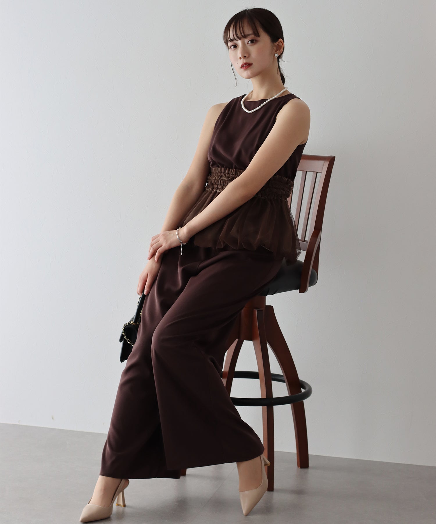 【TIME SALE】パンツドレス オールインワン