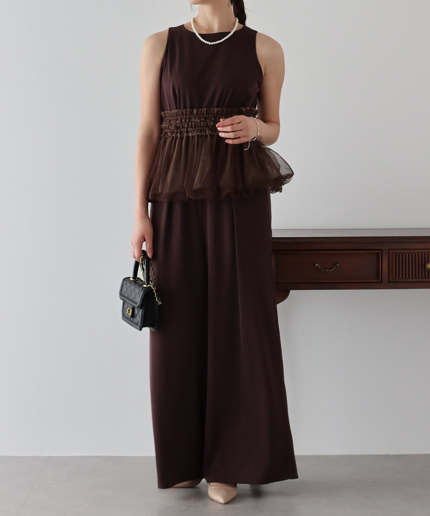 【TIME SALE】パンツドレス オールインワン