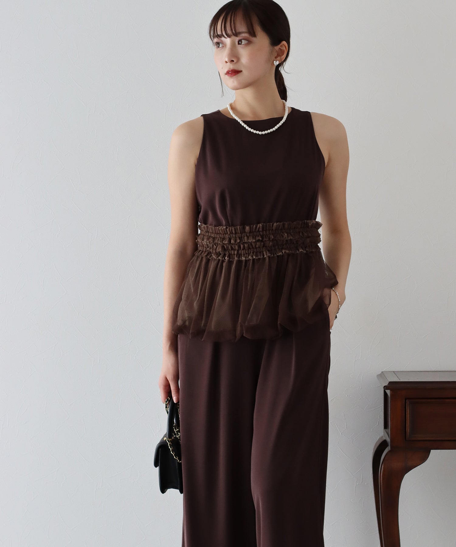 【TIME SALE】パンツドレス オールインワン