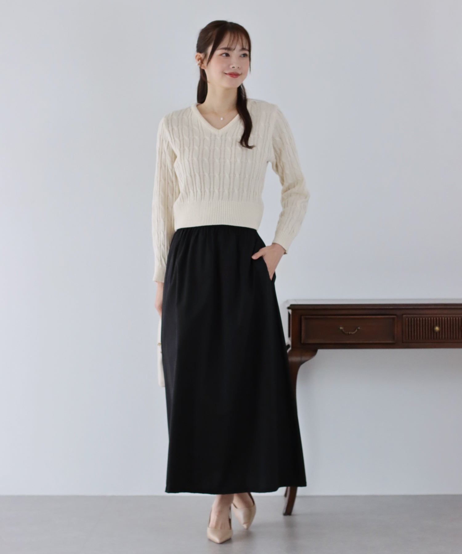 【SALE】コットンロングスカート