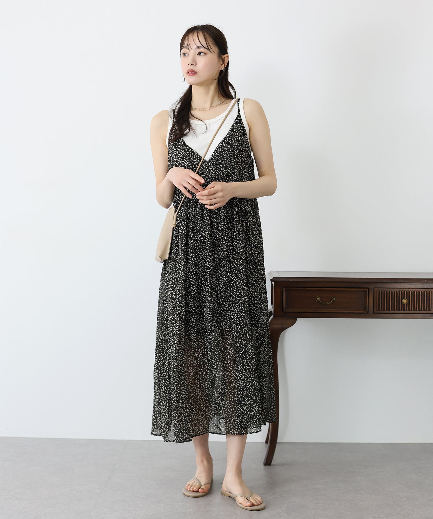 【SALE】プリントキャミワンピース