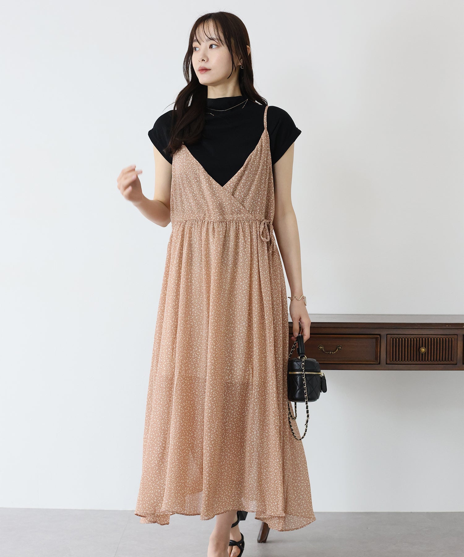 【SALE】プリントキャミワンピース