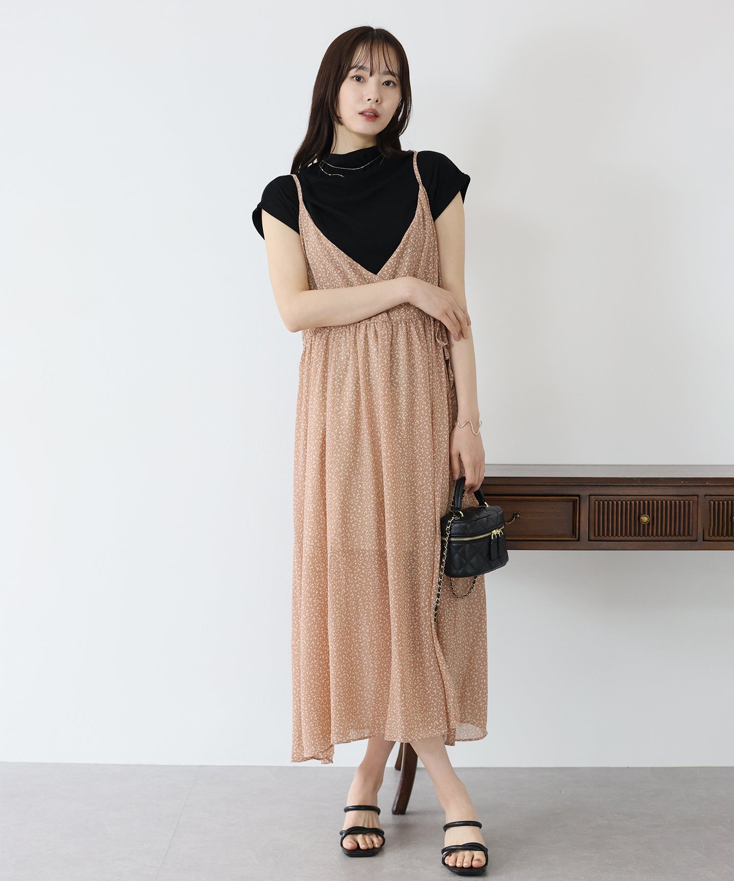 【SALE】プリントキャミワンピース