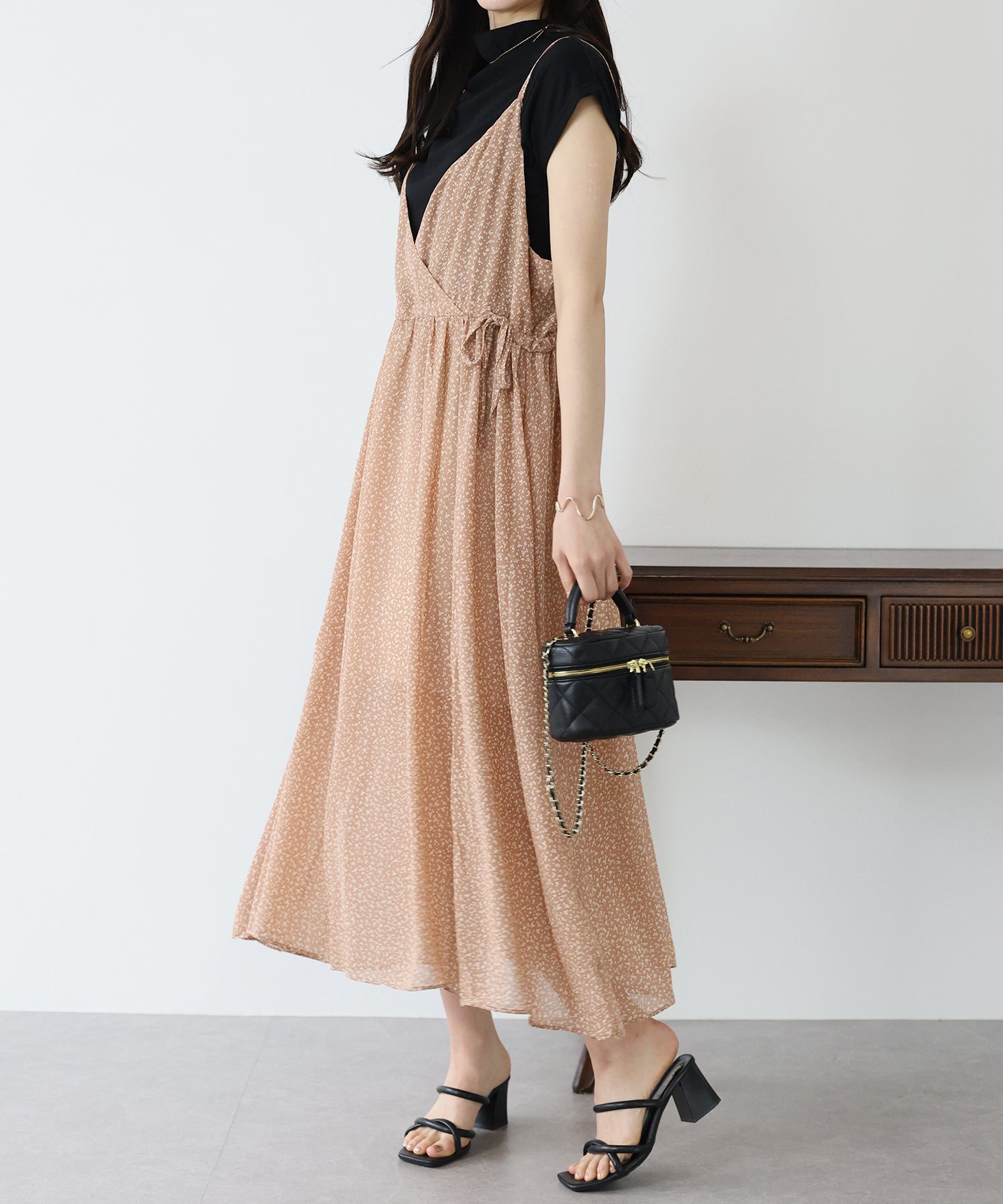 【SALE】プリントキャミワンピース