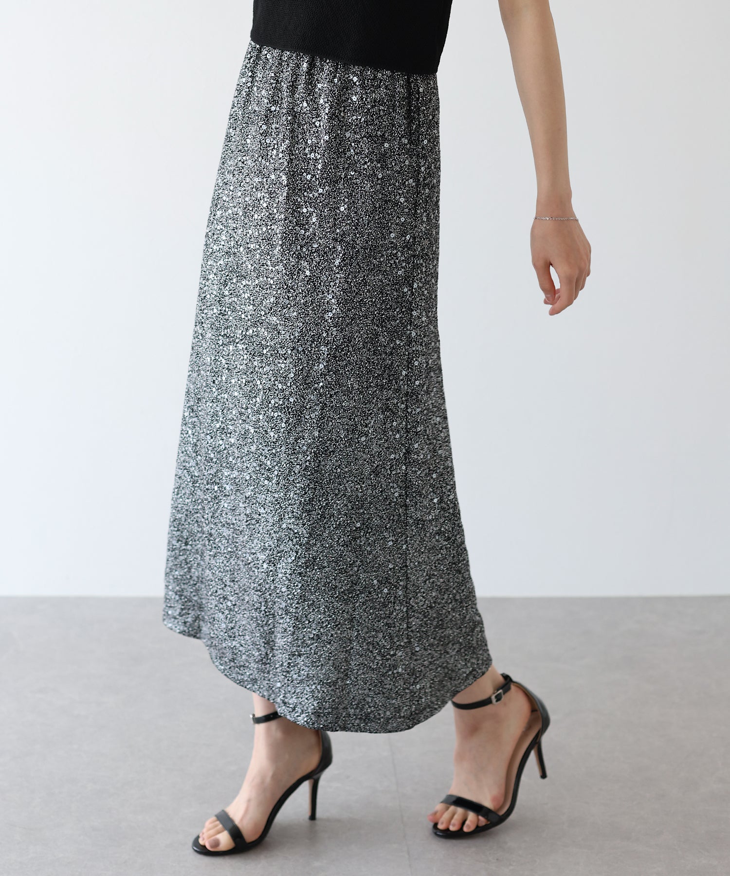 【SALE】スパンコールラメマーメイドスカート