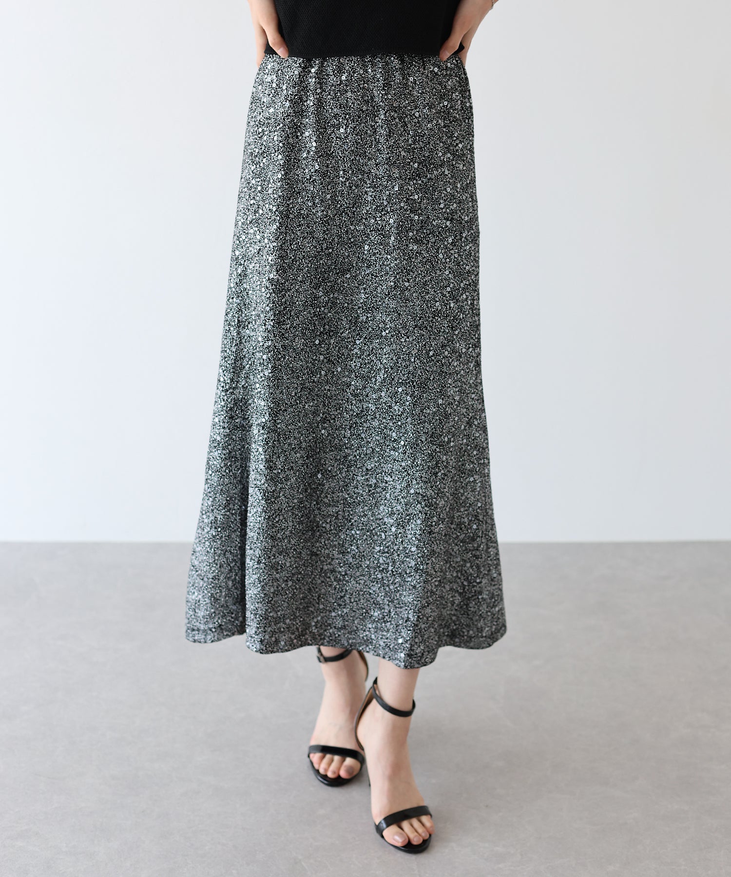 【SALE】スパンコールラメマーメイドスカート
