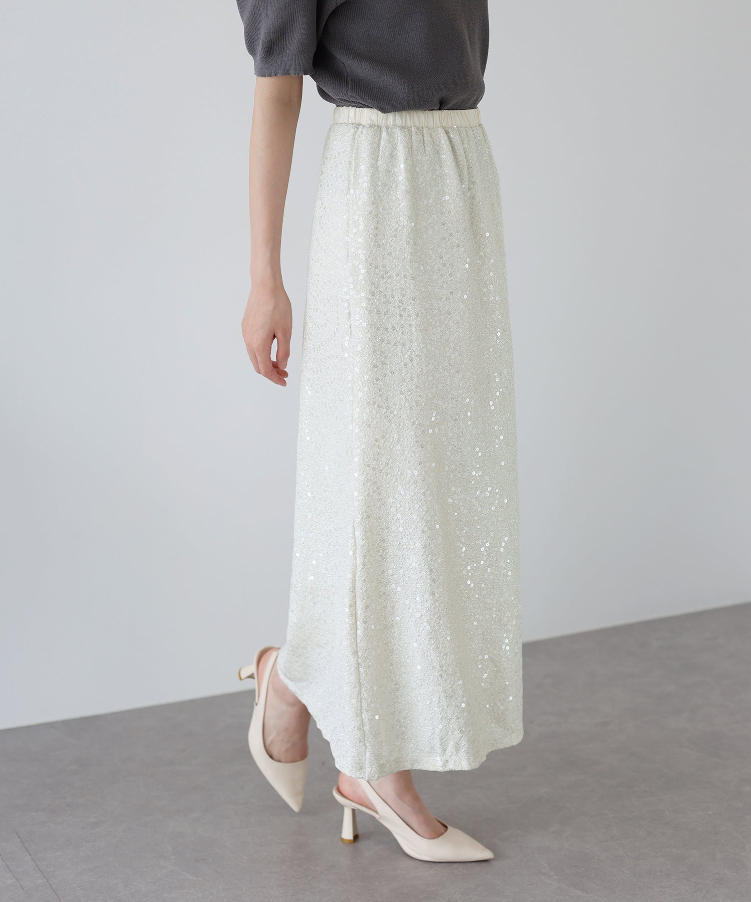 【SALE】スパンコールラメマーメイドスカート