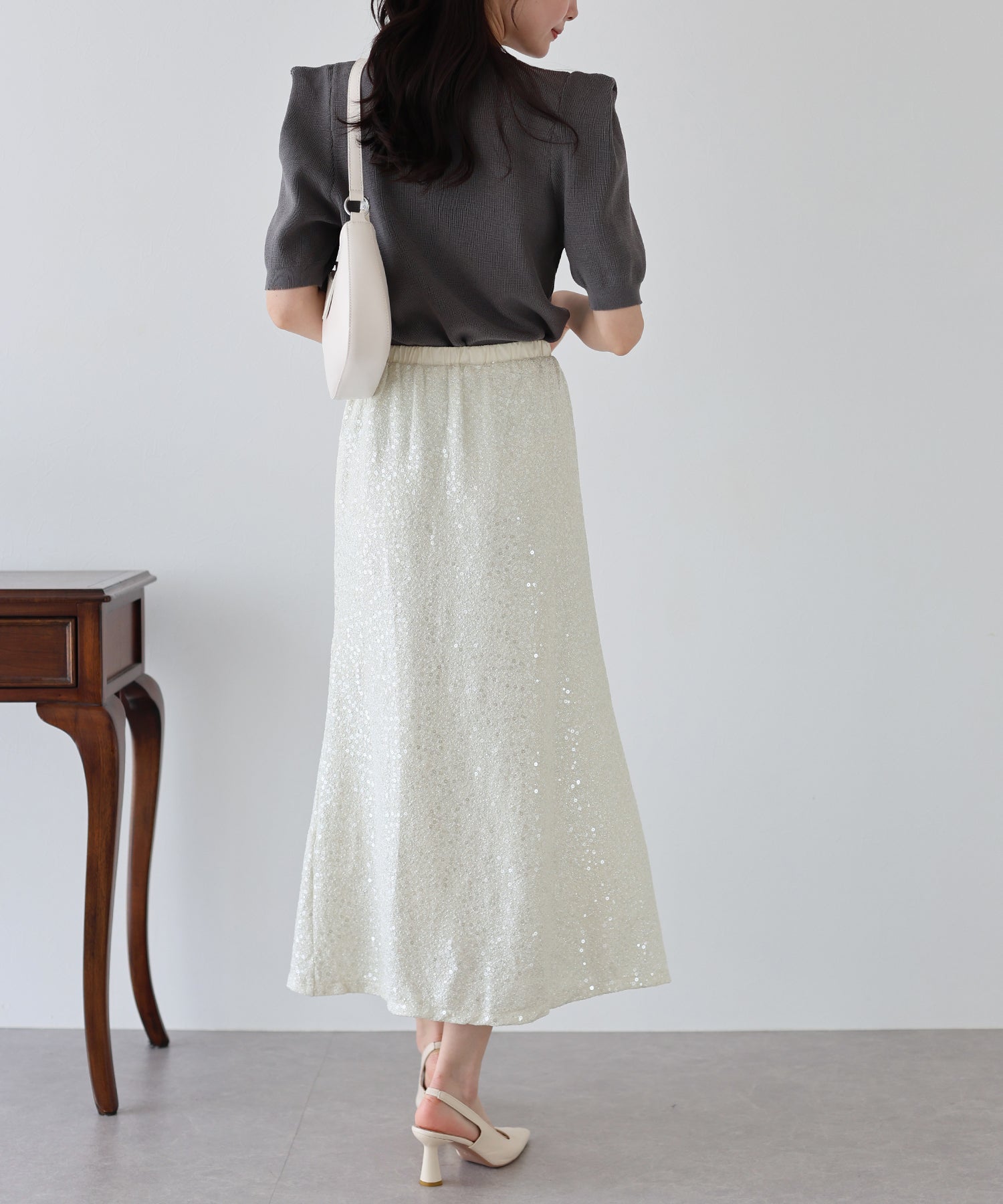 【SALE】スパンコールラメマーメイドスカート