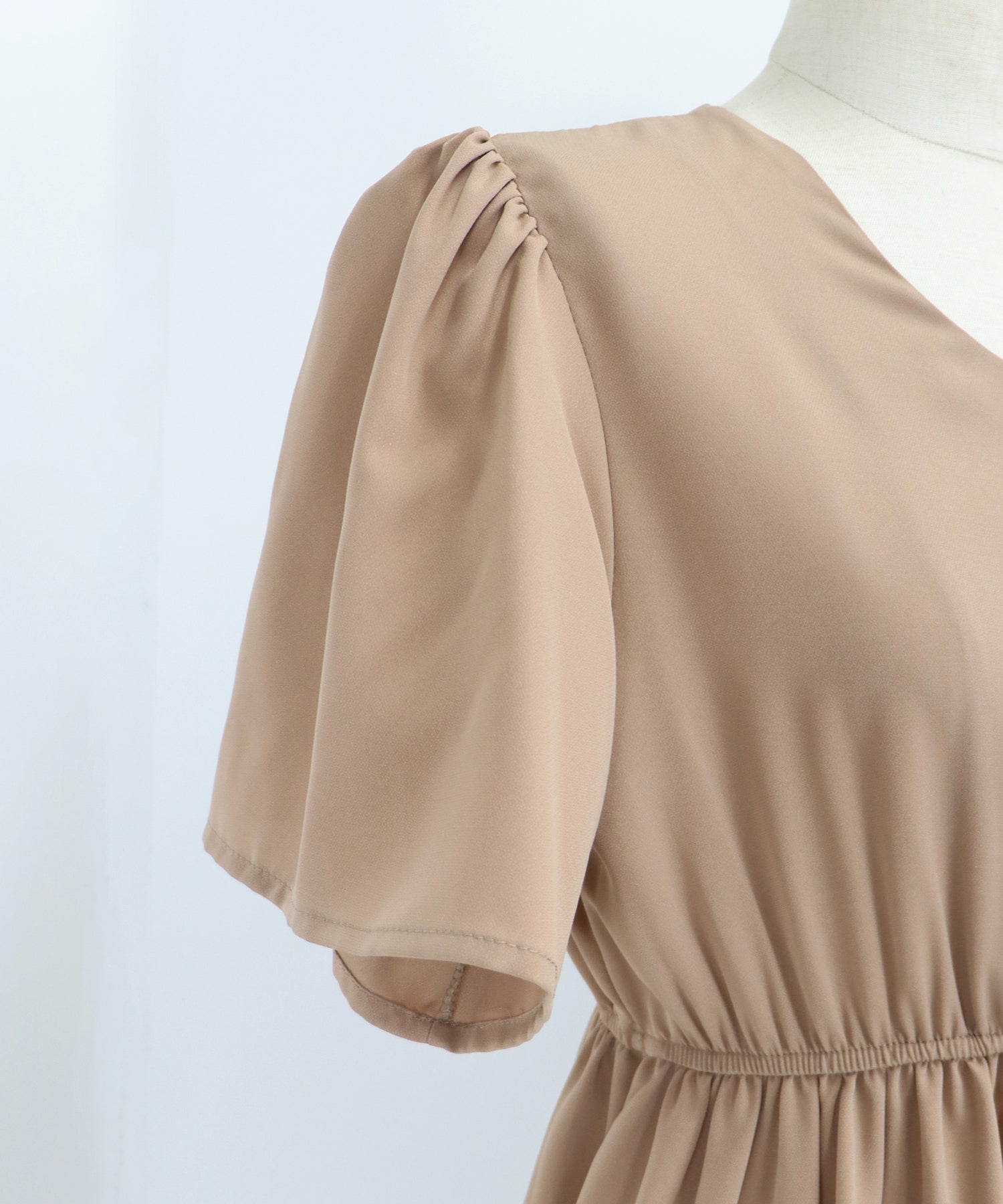 【SALE】フレアスリーブティアードワンピース