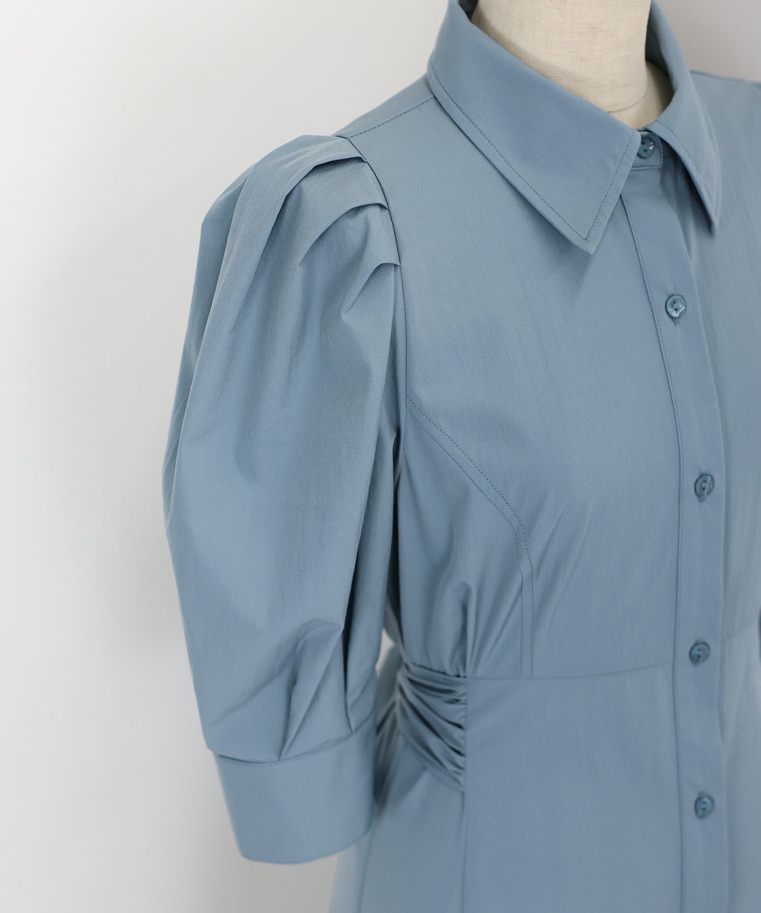 【SALE】リボンシャツワンピース