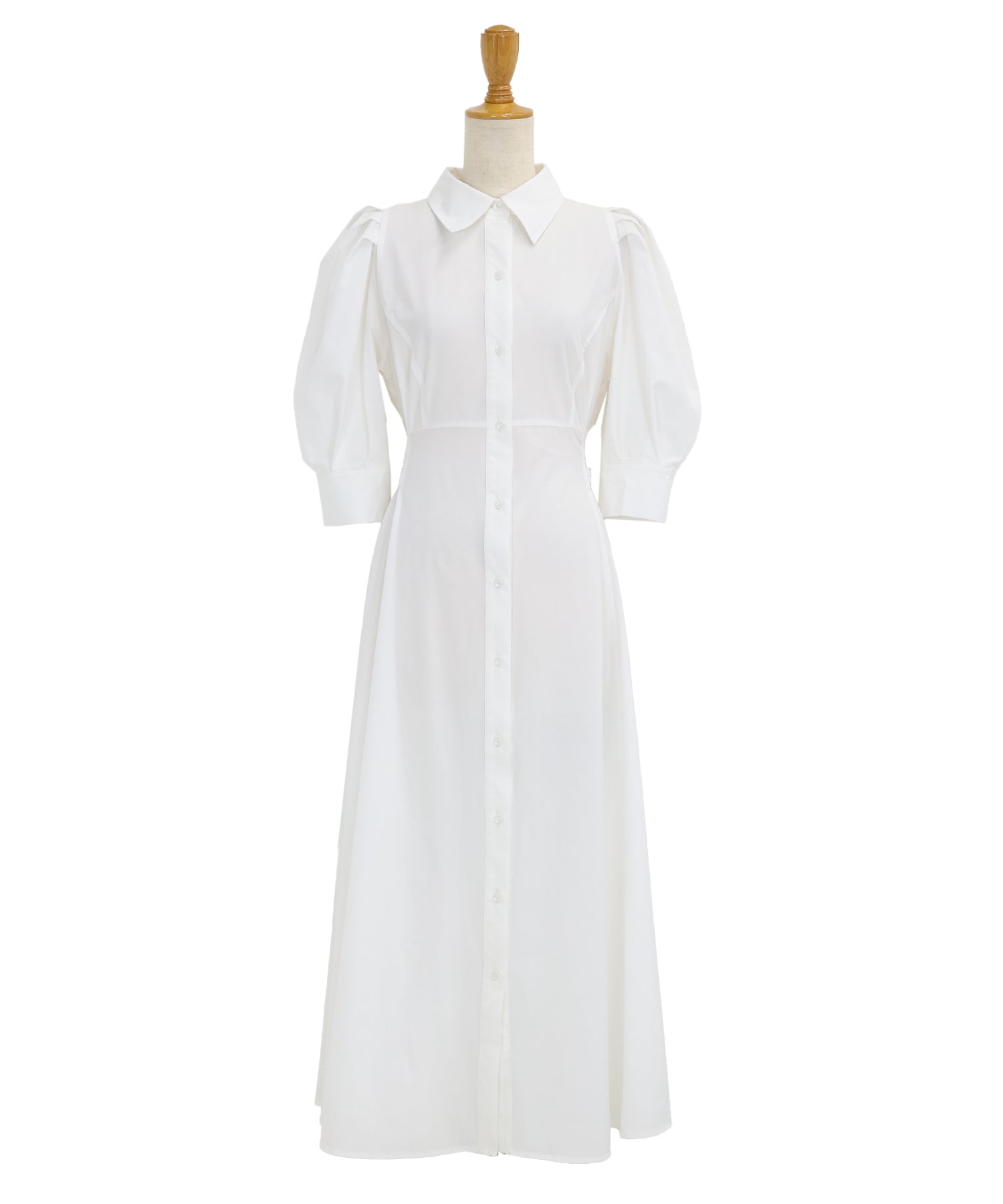 【SALE】リボンシャツワンピース