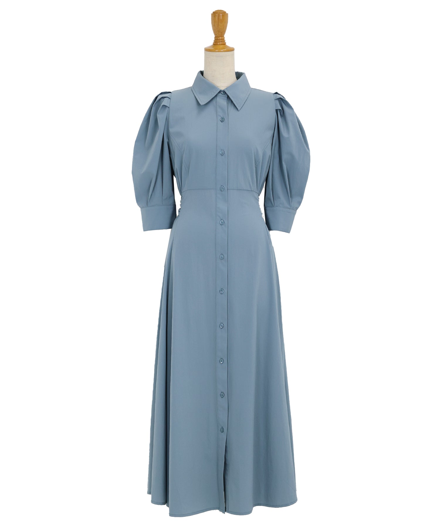 【SALE】リボンシャツワンピース