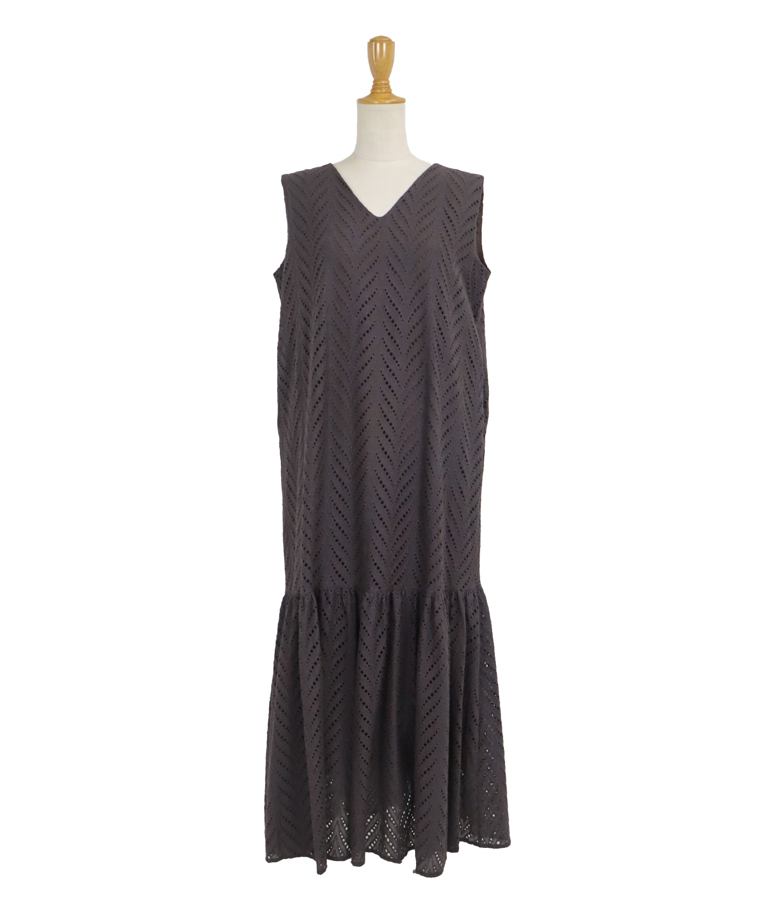 【SALE】コットンレースティアードワンピース