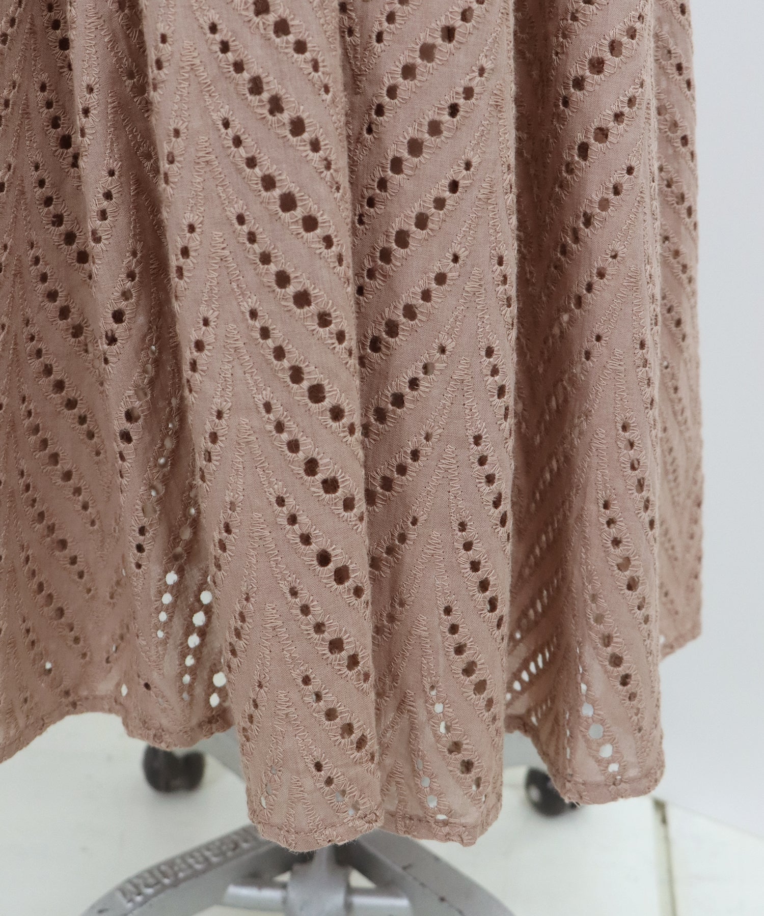 【SALE】コットンレースティアードワンピース