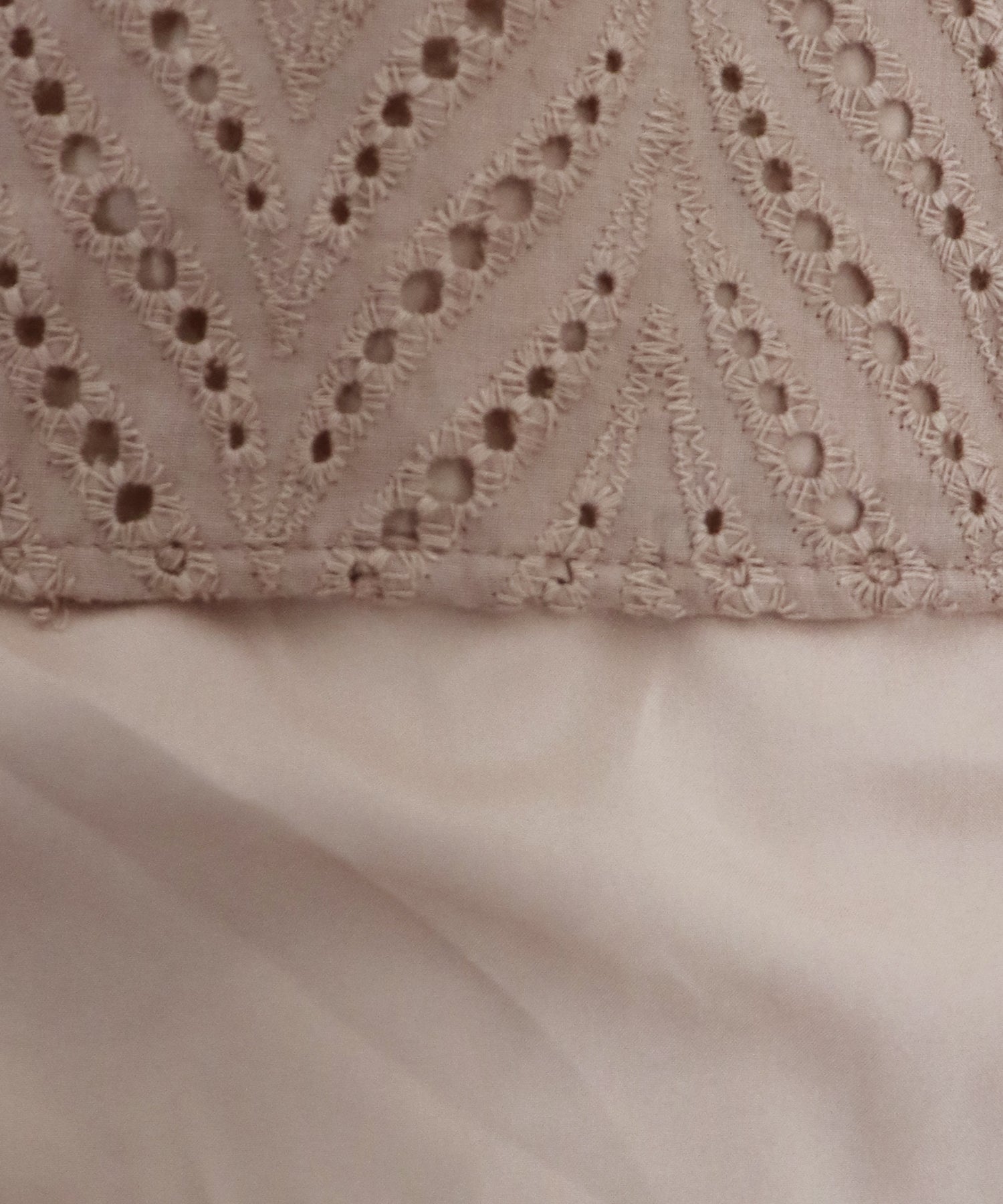 【SALE】コットンレースティアードワンピース