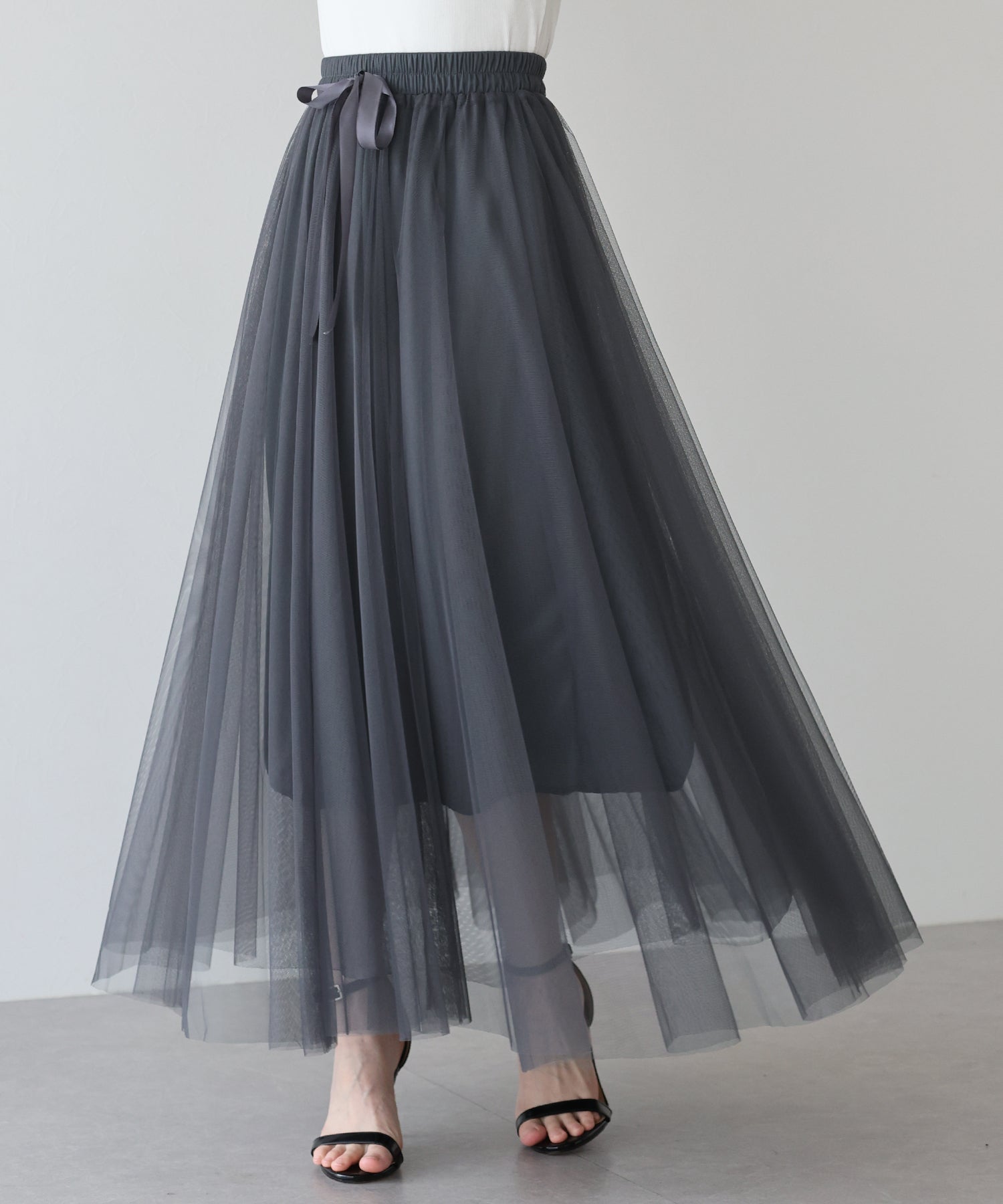 【SALE】グラデーションチュールスカート