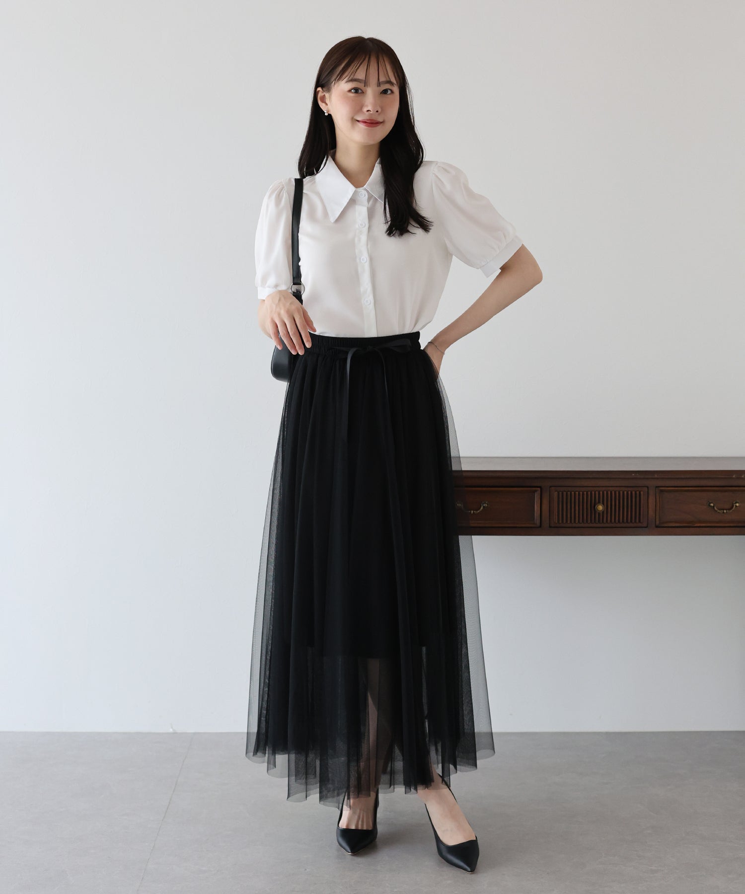 【SALE】グラデーションチュールスカート