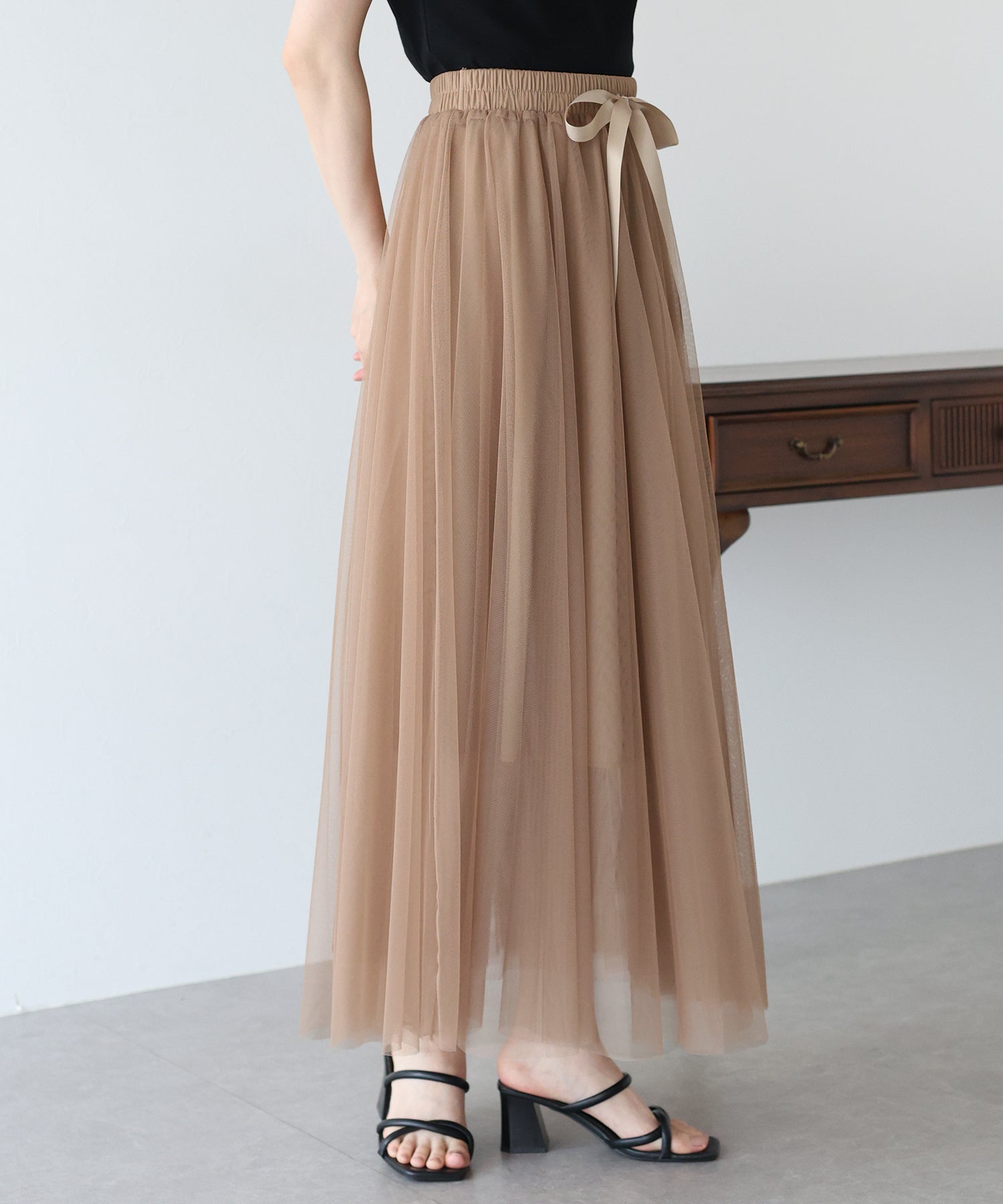 【SALE】グラデーションチュールスカート