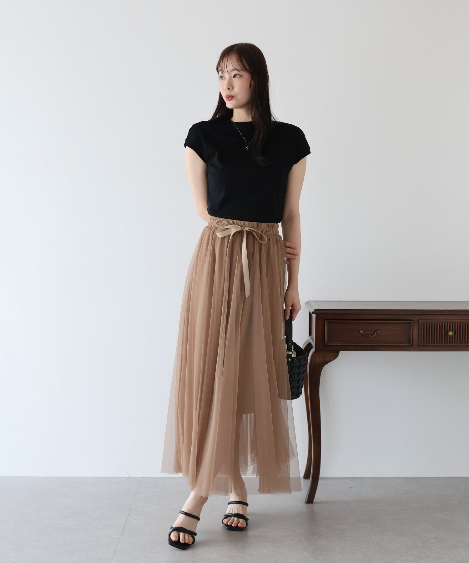 【SALE】グラデーションチュールスカート