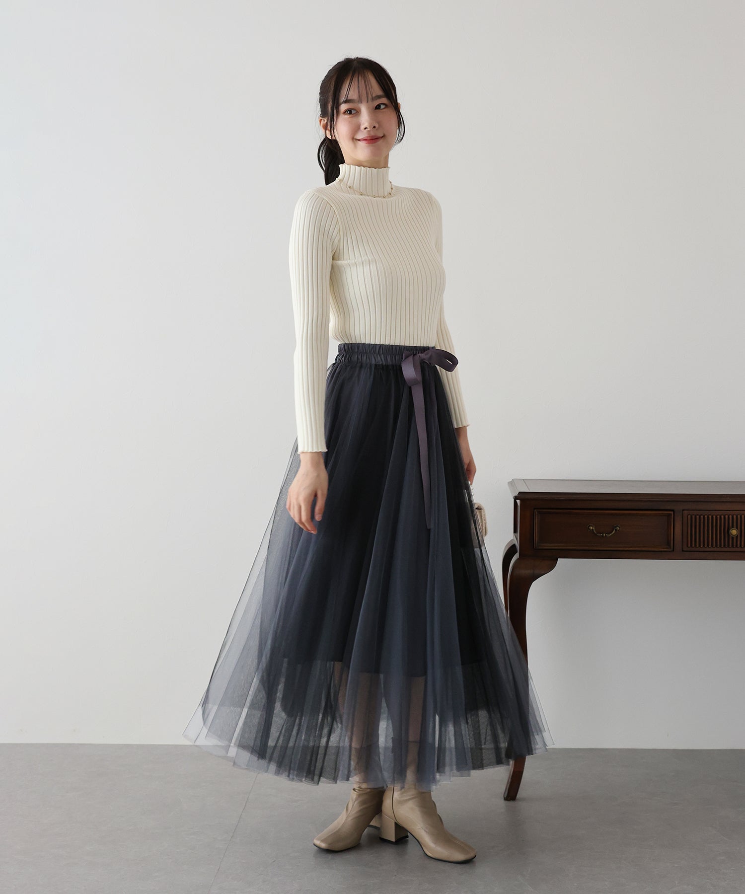 【SALE】グラデーションチュールスカート