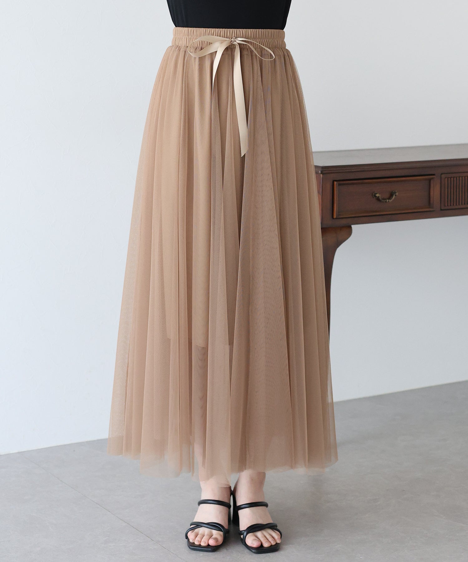 【SALE】グラデーションチュールスカート