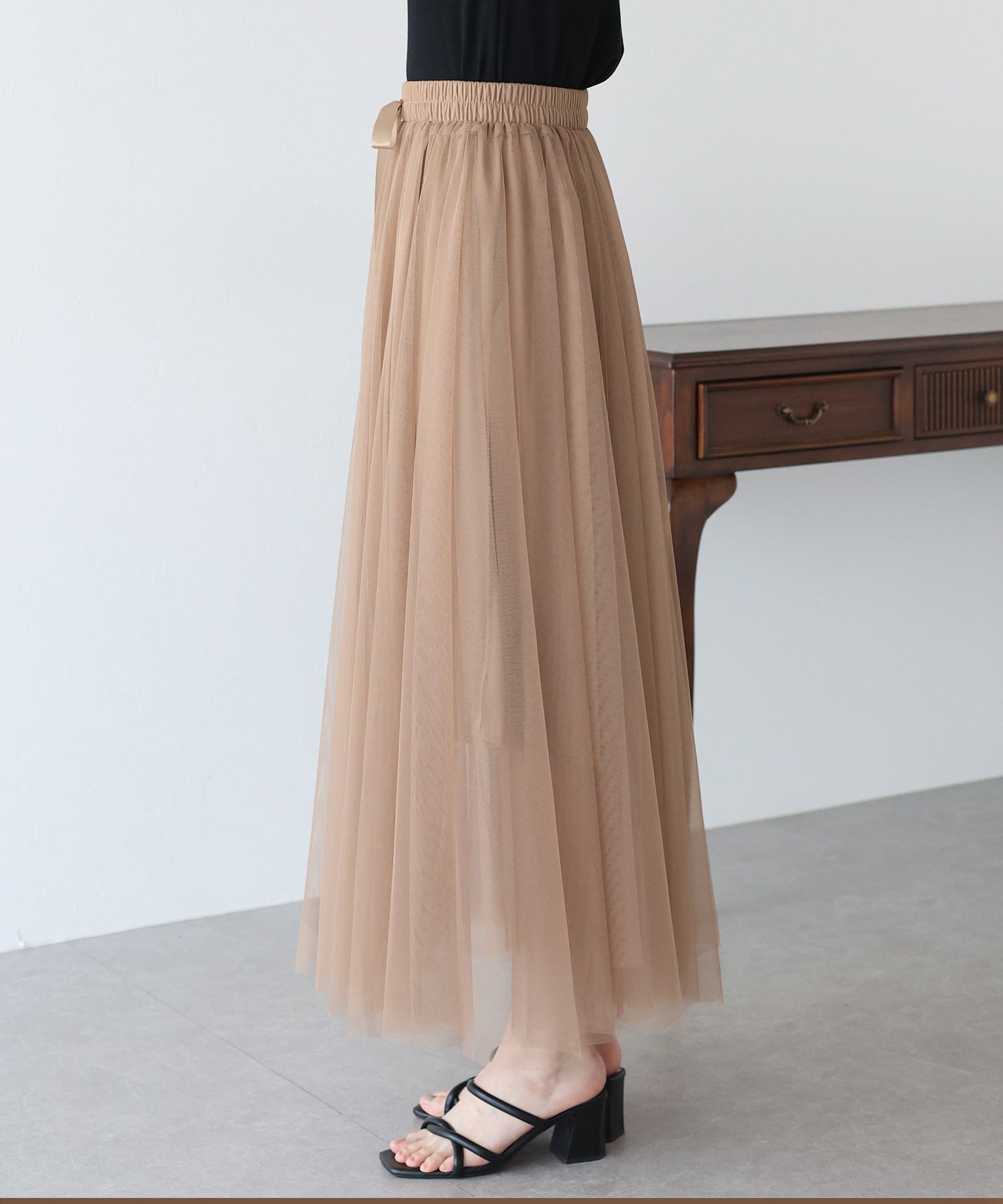 【SALE】グラデーションチュールスカート