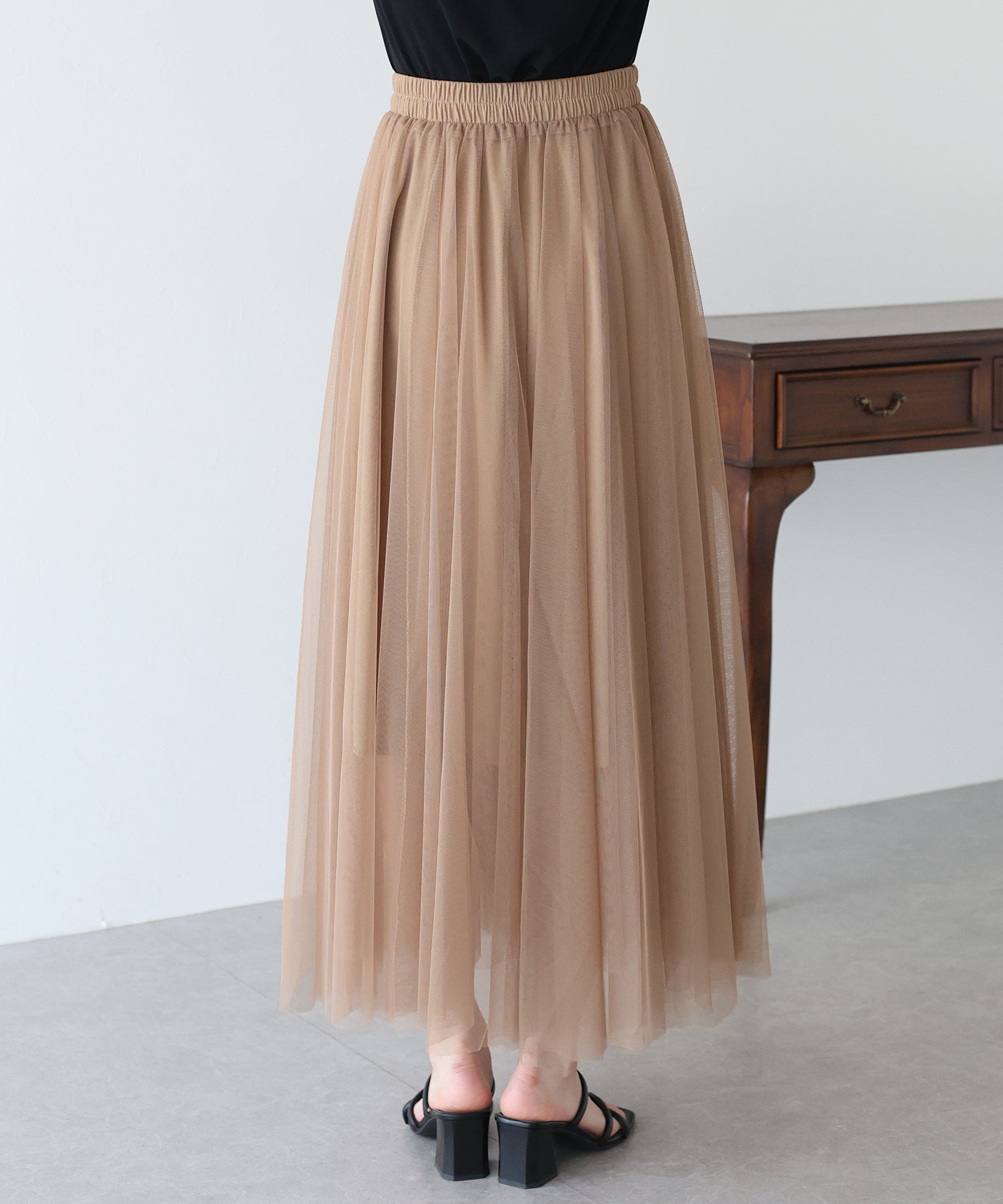 【SALE】グラデーションチュールスカート