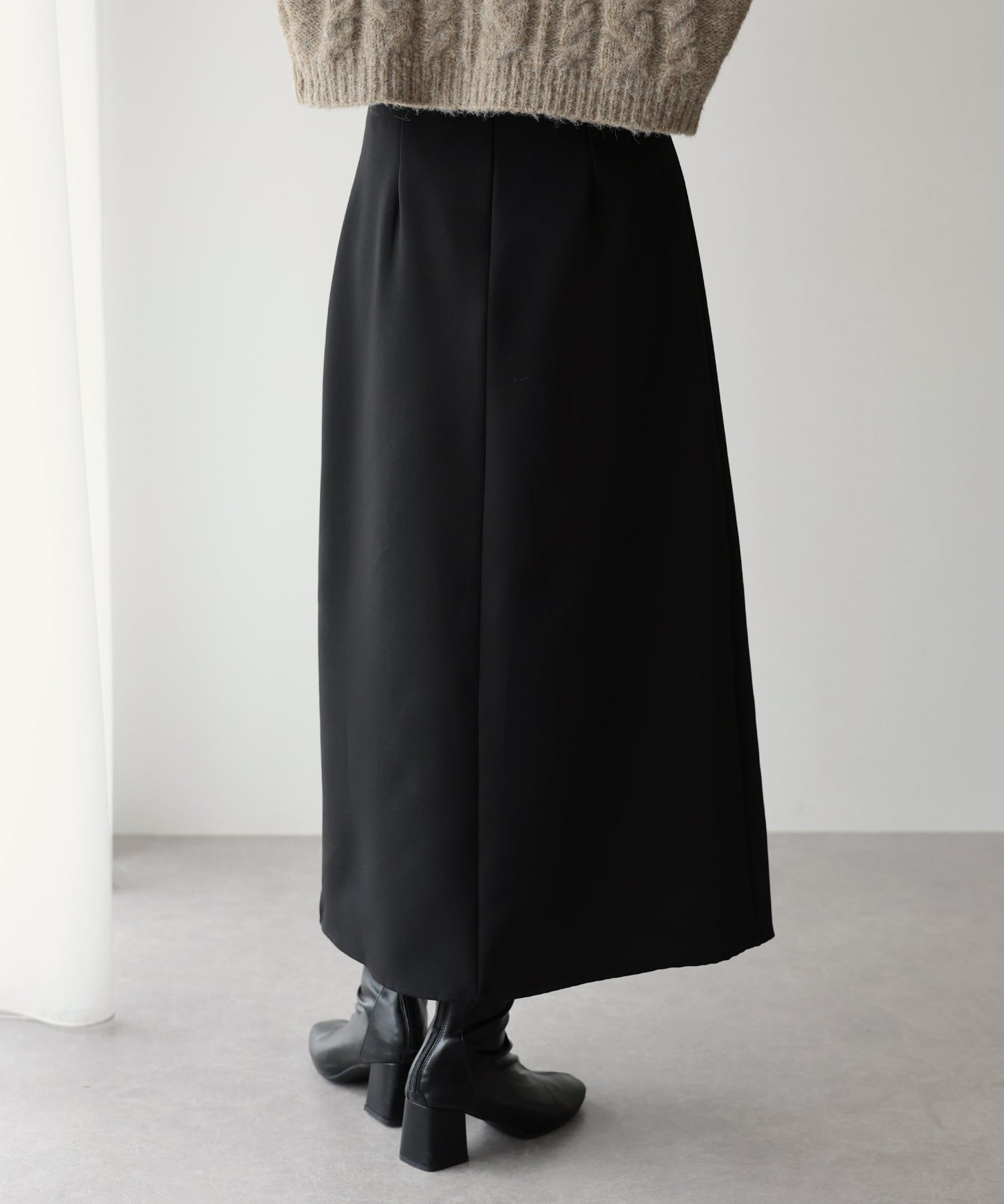 【SALE】サイドリボンIラインスカート