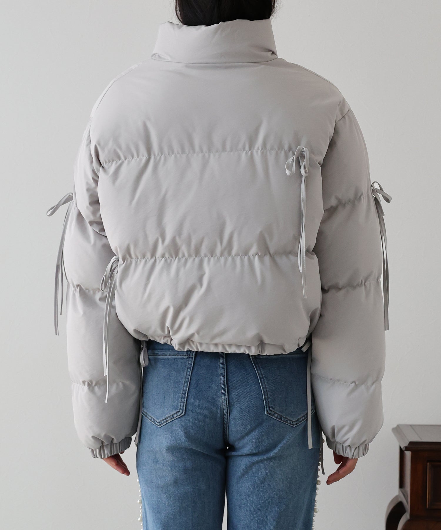 【TIME SALE】リボン付ショートダウン