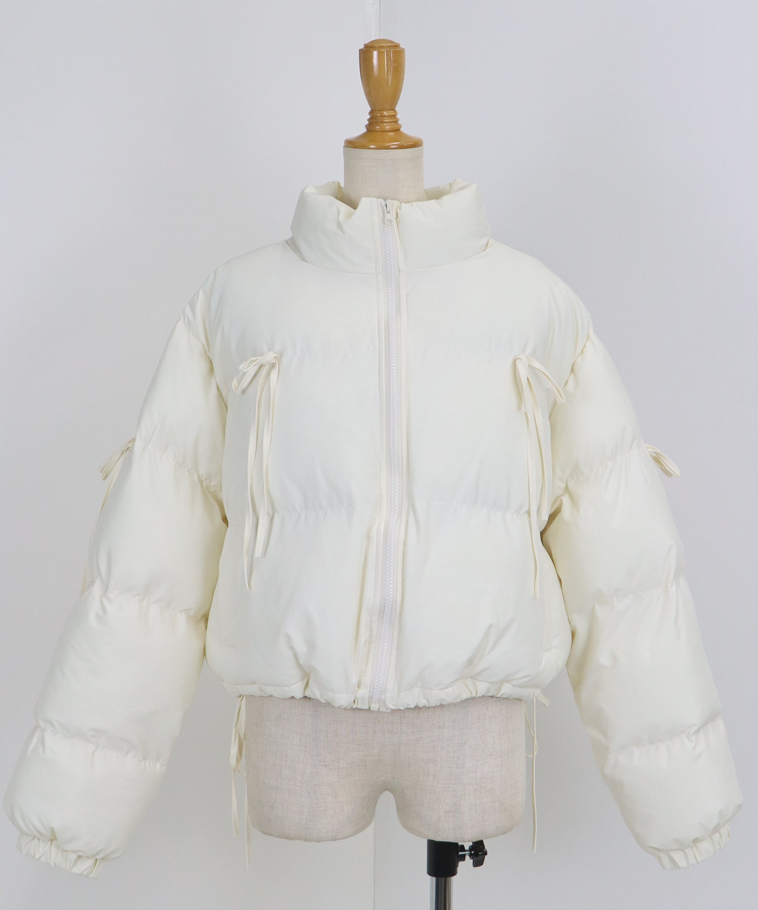 【TIME SALE】リボン付ショートダウン