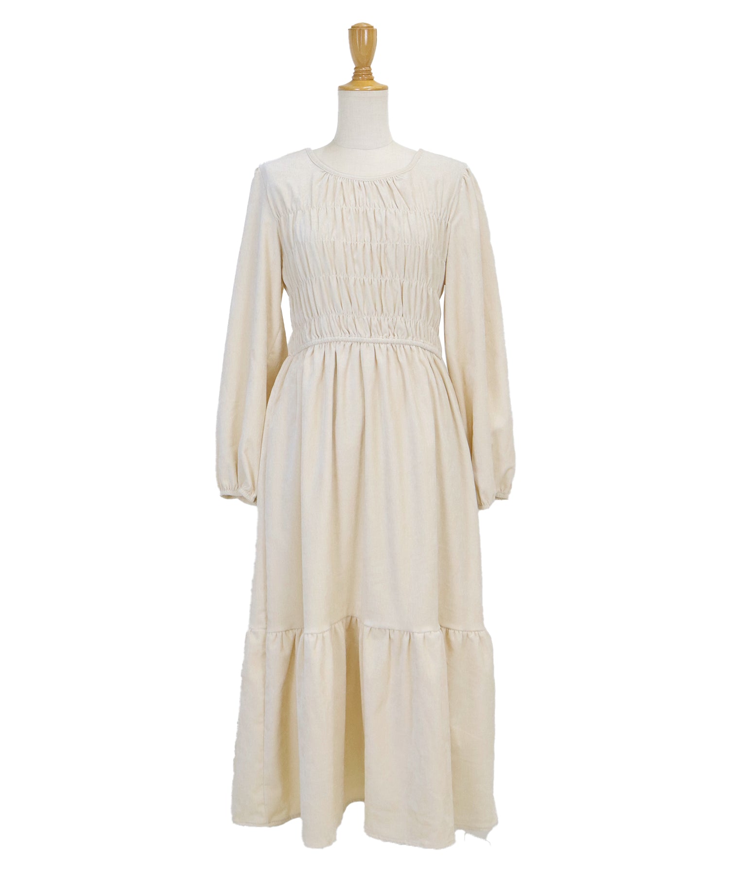 ベロアシャーリングワンピース