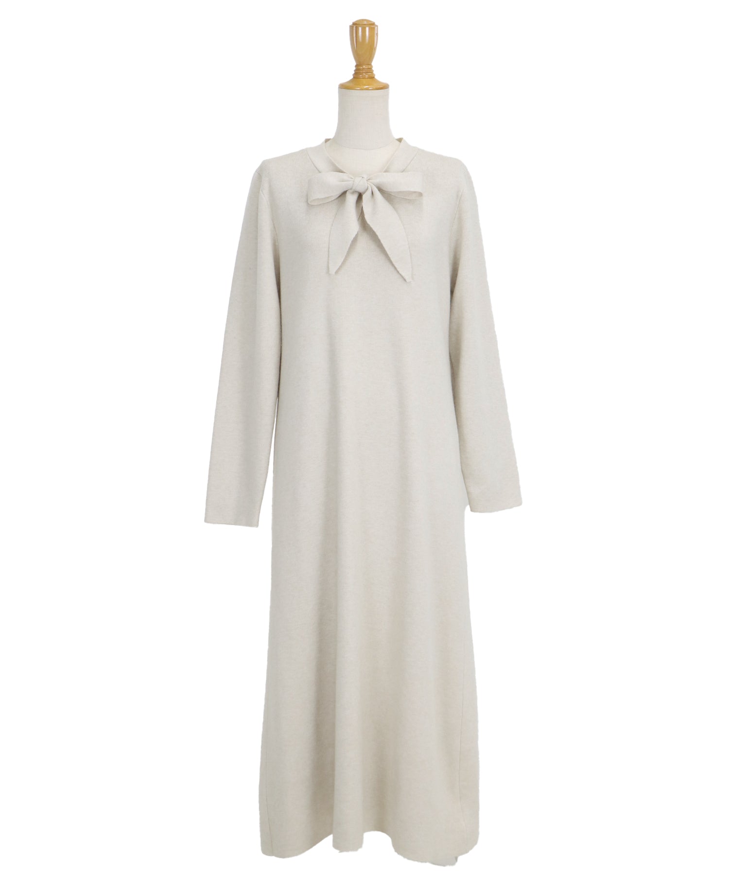 【TIME SALE】ボウタイニットワンピース