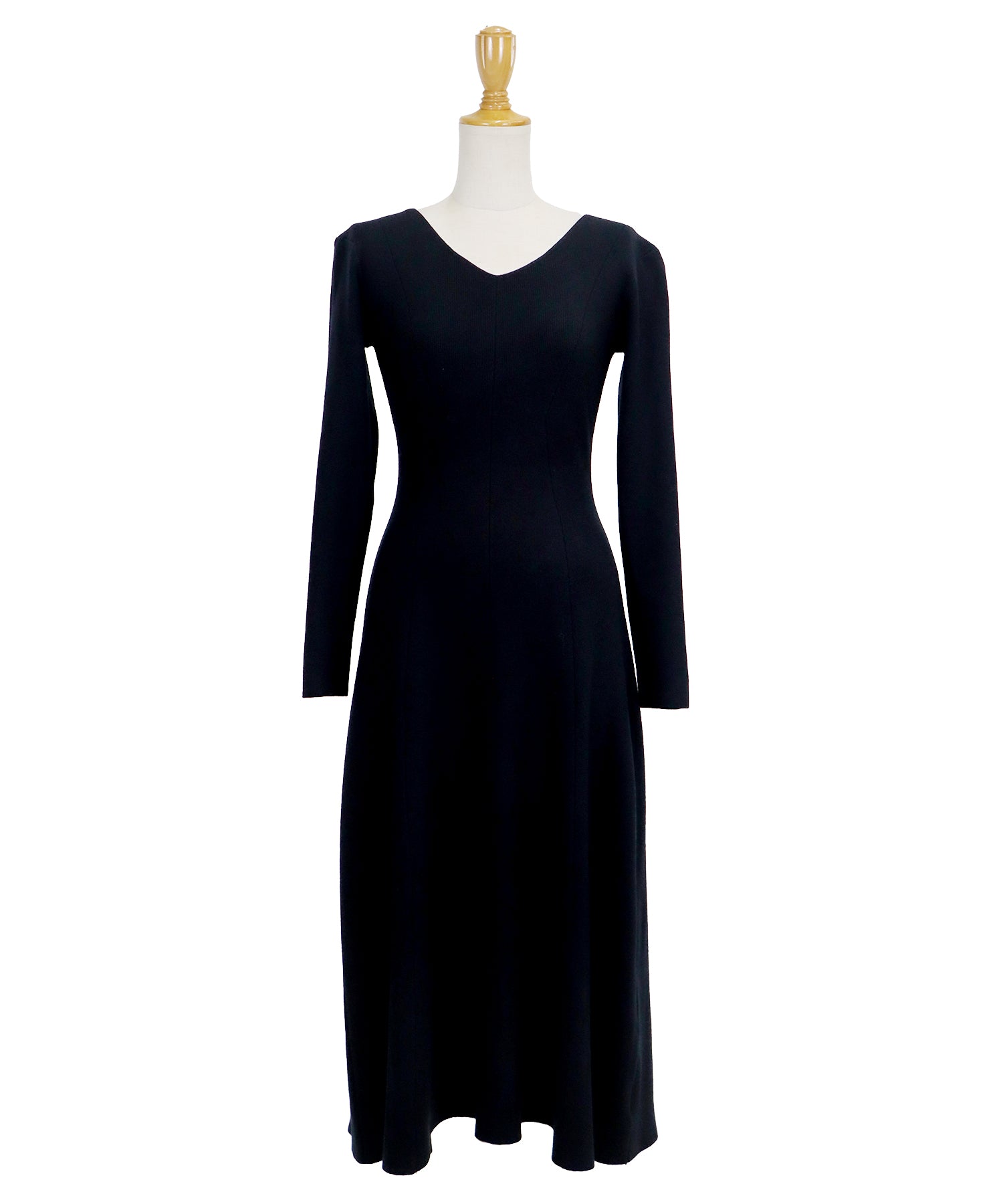 【TIME SALE】Vネックシェイプニットワンピース
