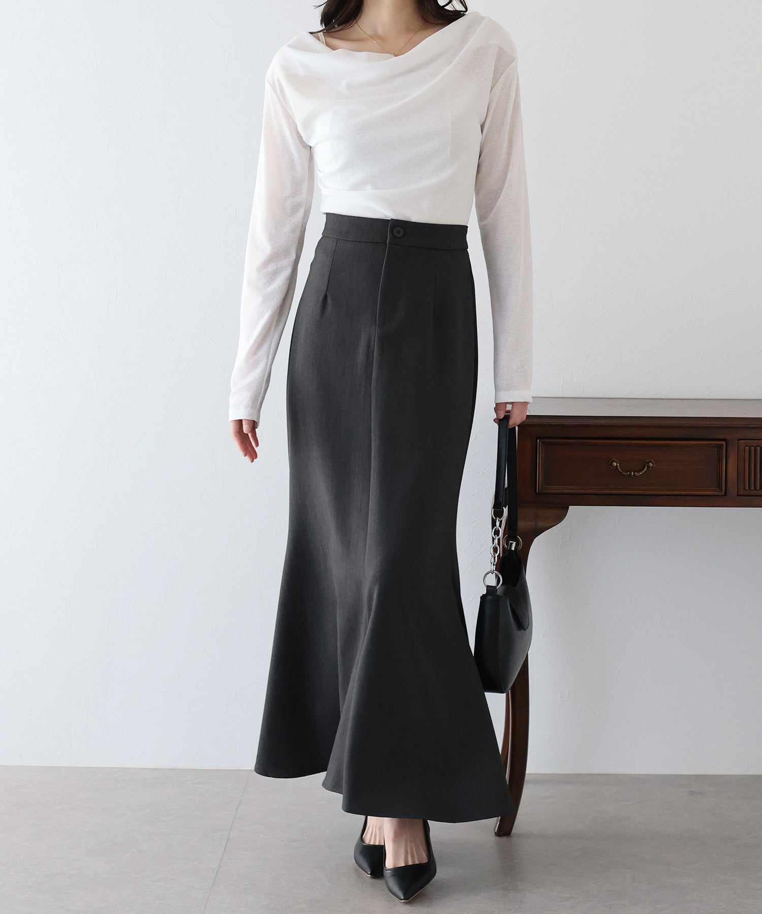 【SALE】ハイウエストマーメイドスカート