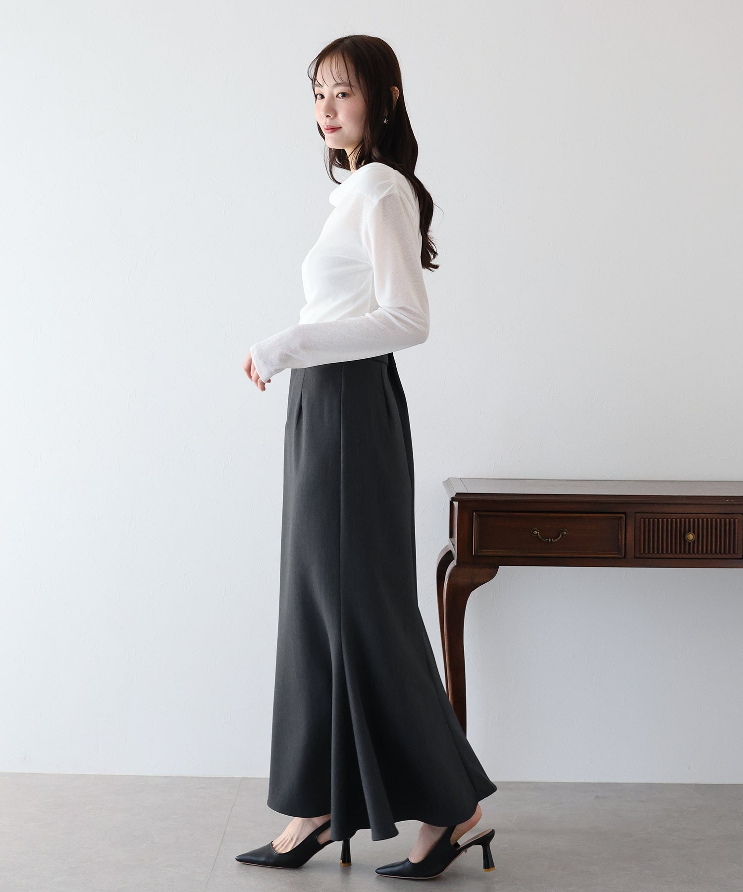 【SALE】ハイウエストマーメイドスカート