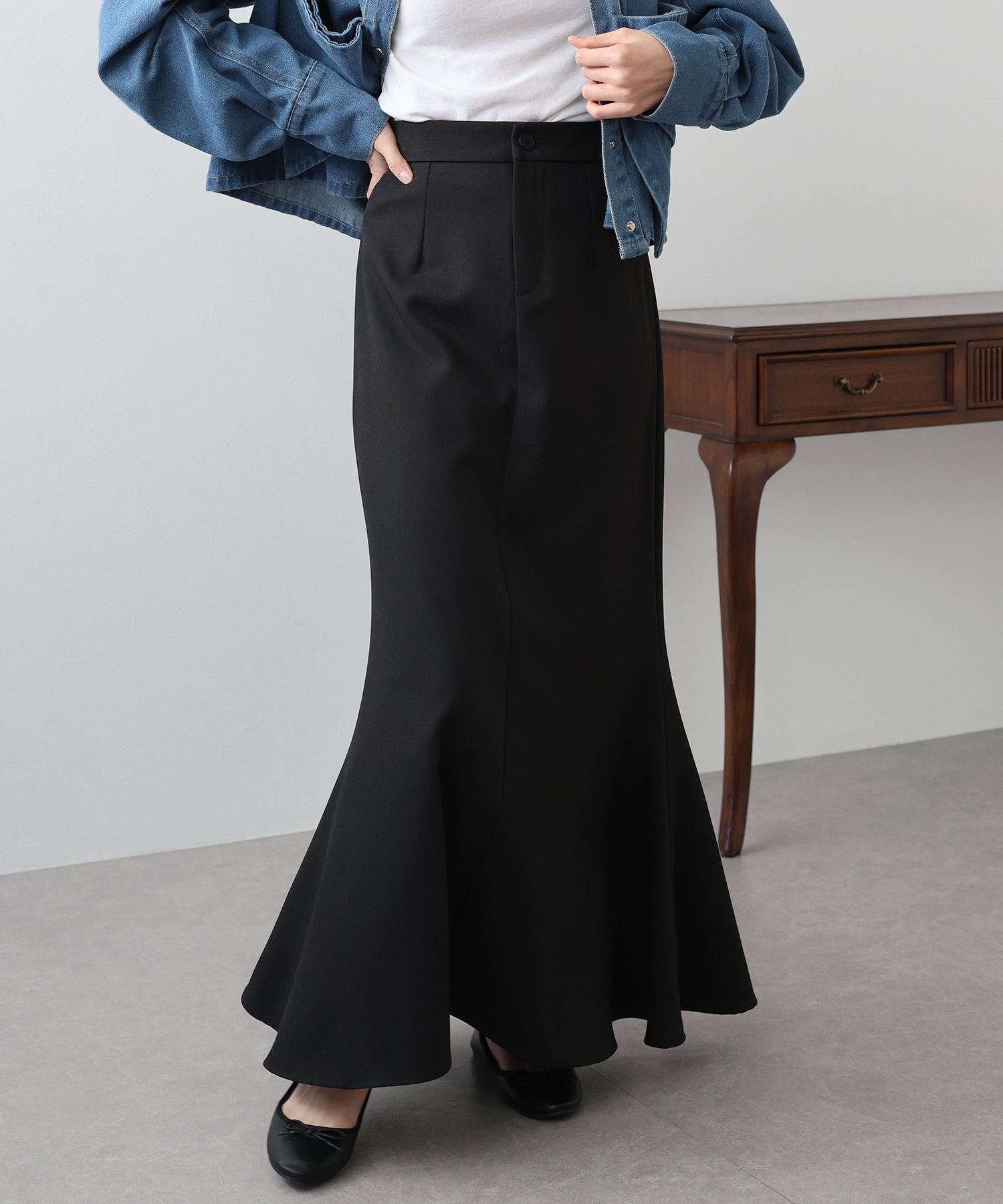 【SALE】ハイウエストマーメイドスカート