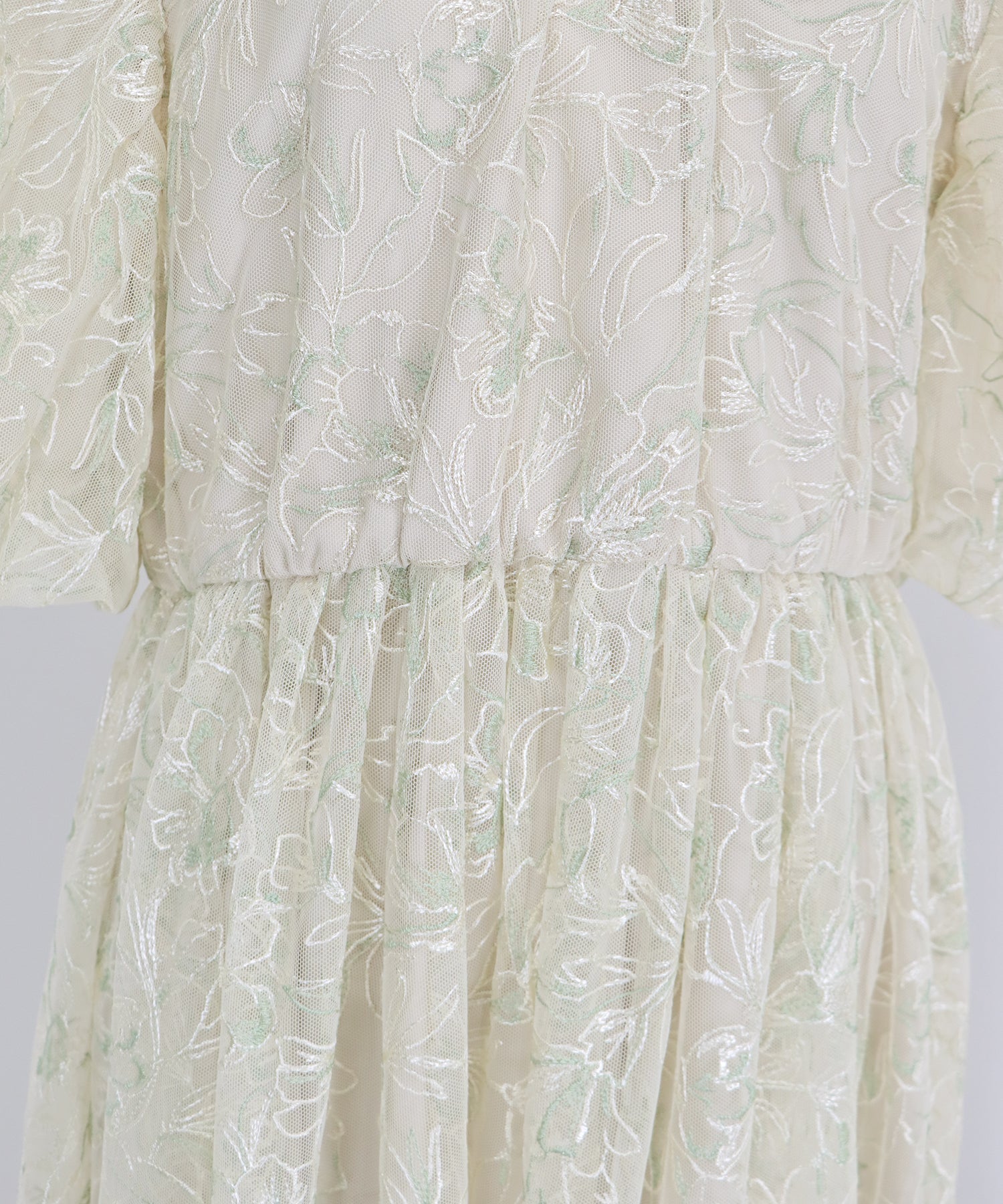 【SALE】バルーンスリーブレースドレス