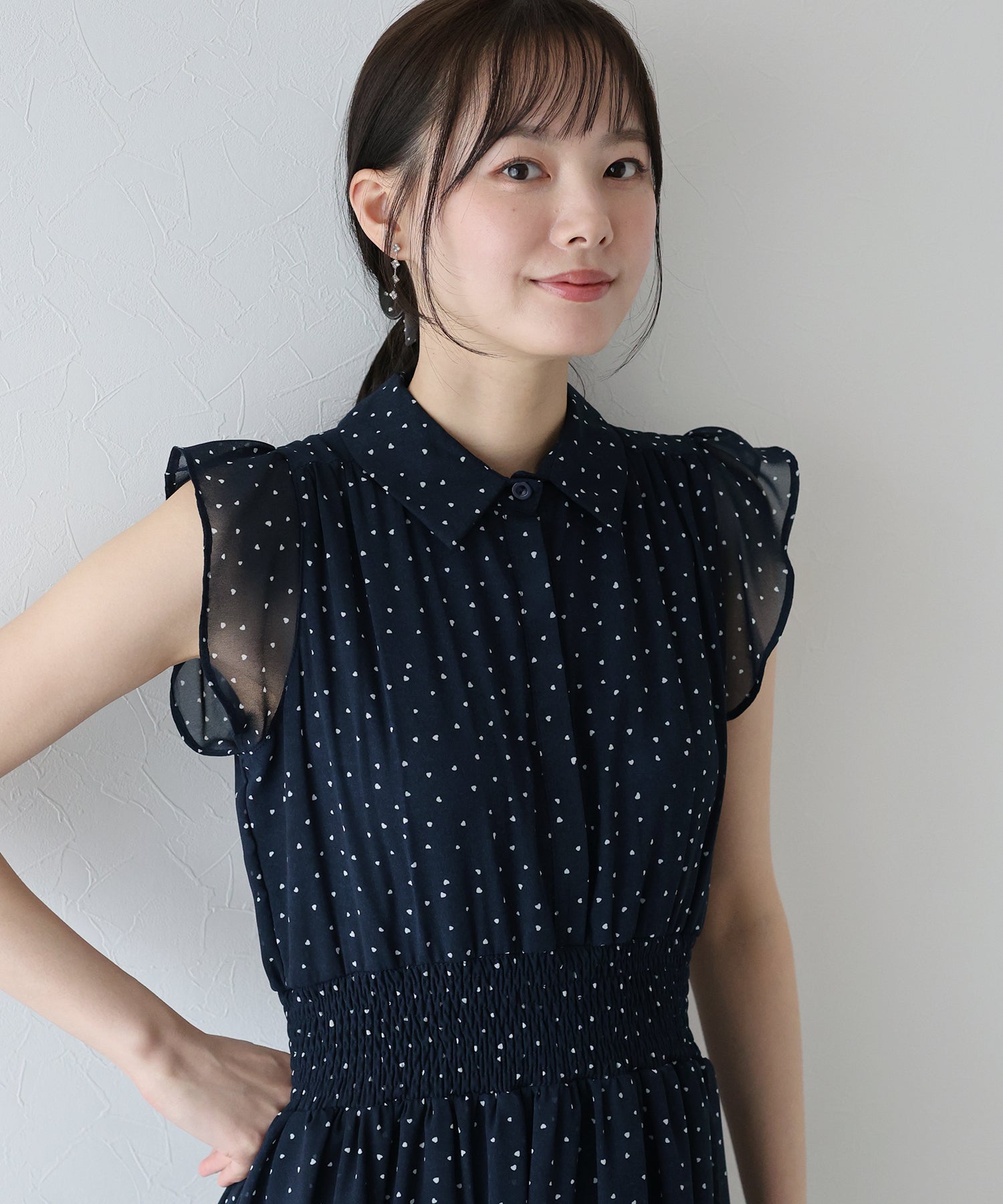 【TIME SALE】プリントフリルワンピース