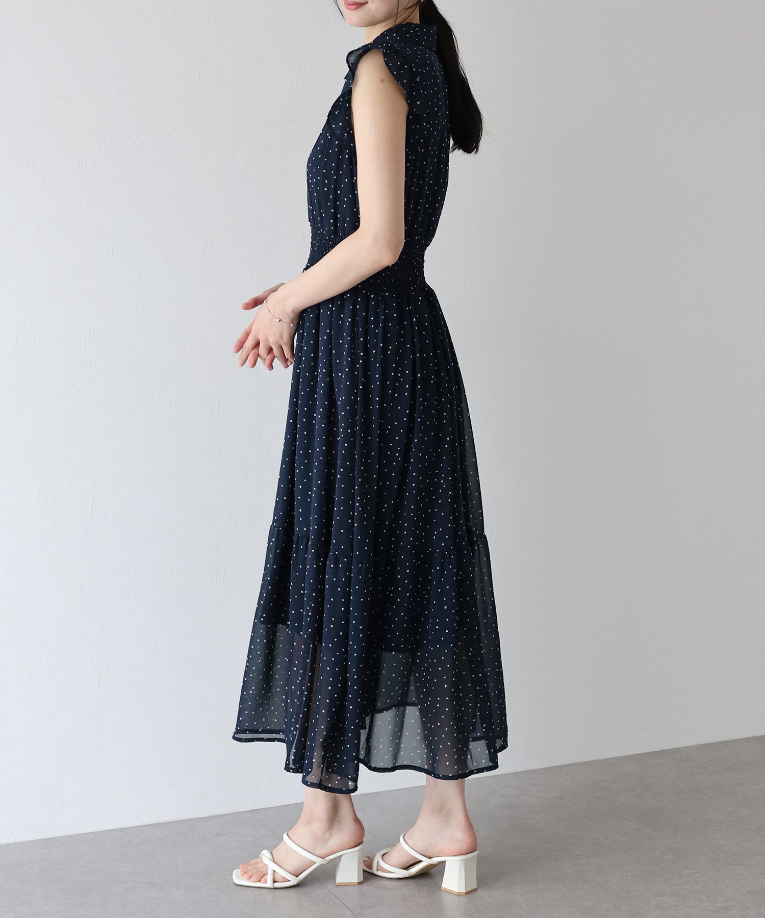 【TIME SALE】プリントフリルワンピース