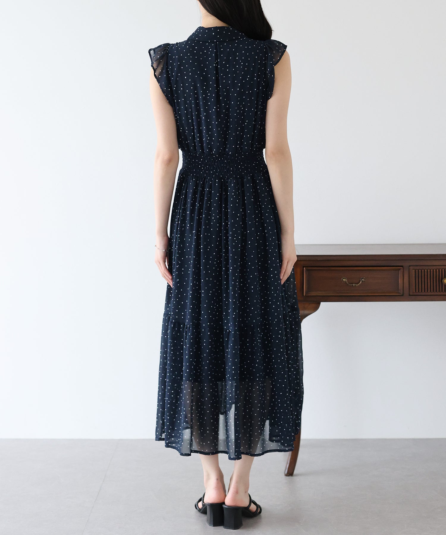 【TIME SALE】プリントフリルワンピース