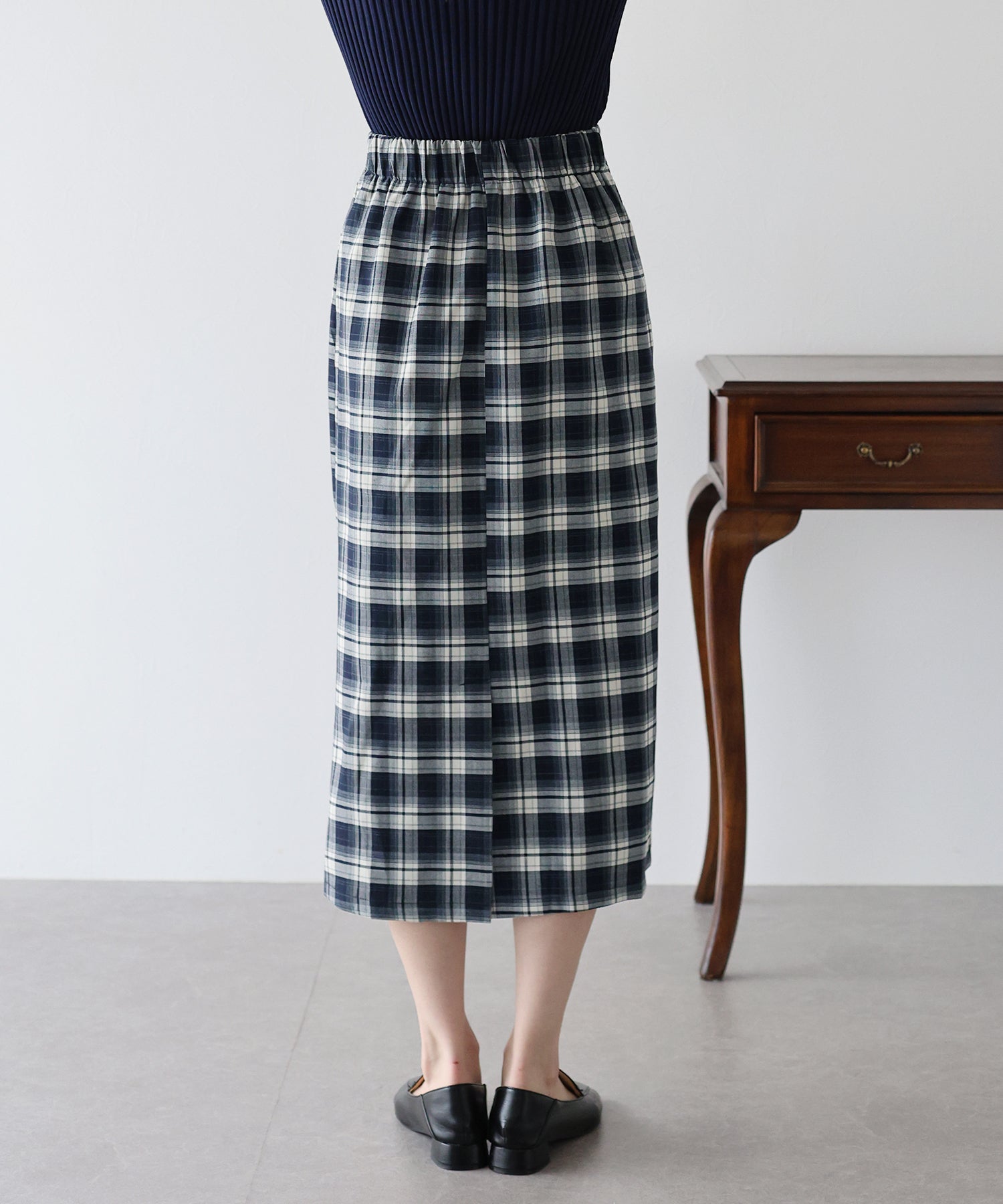 【SALE】チェック柄タイトスカート