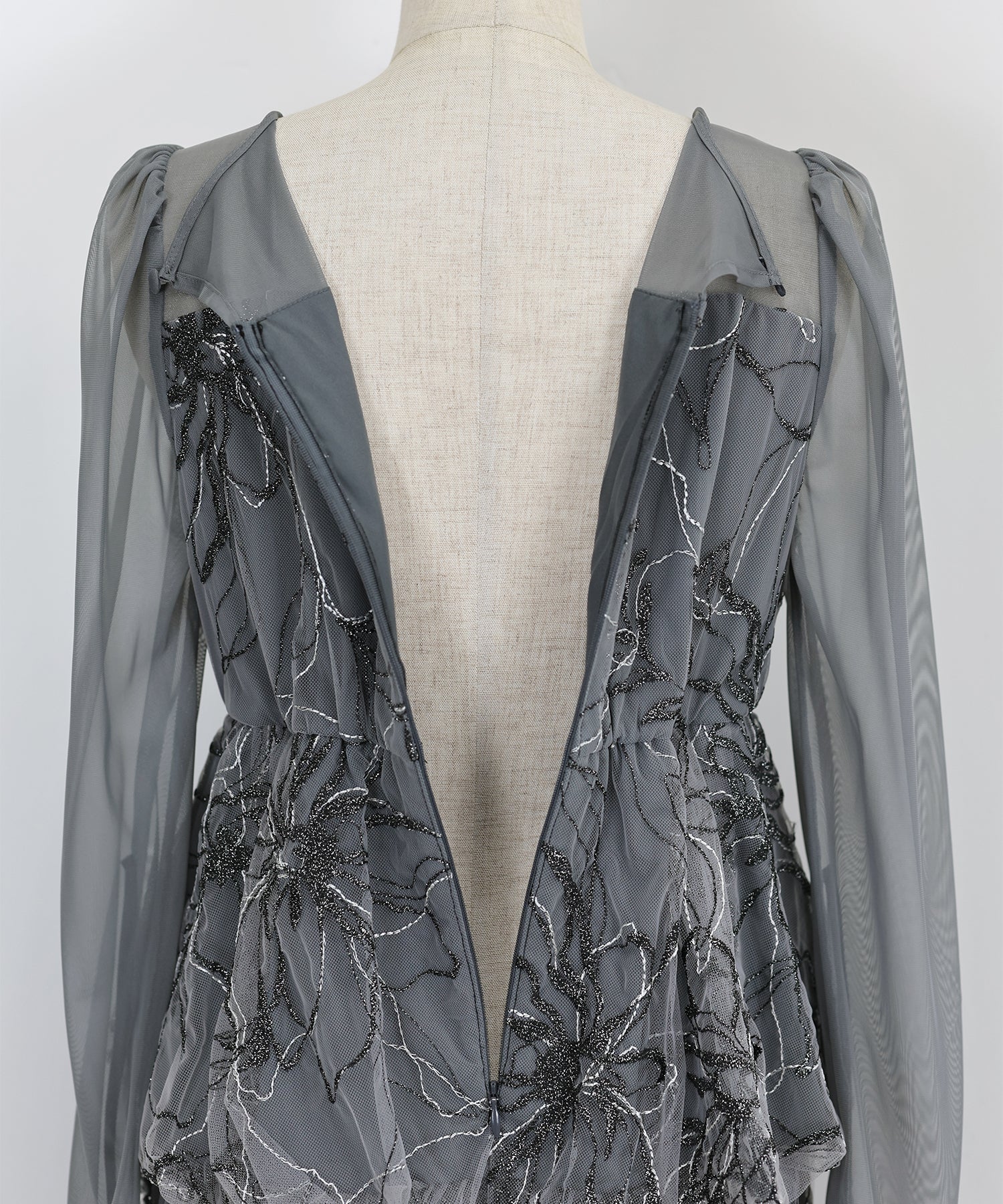 【TIME SALE】レースペプラムパーティードレス