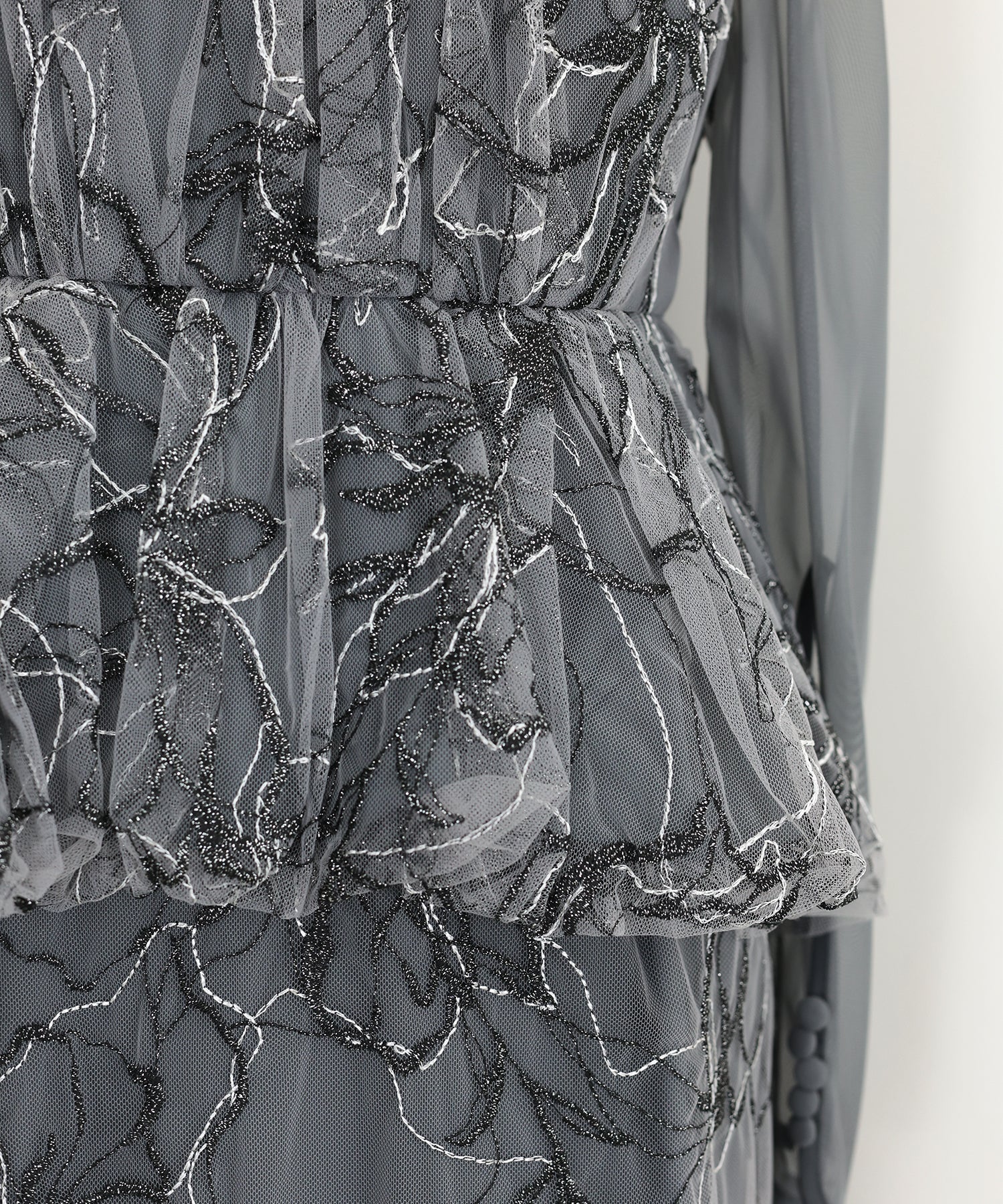 【TIME SALE】レースペプラムパーティードレス