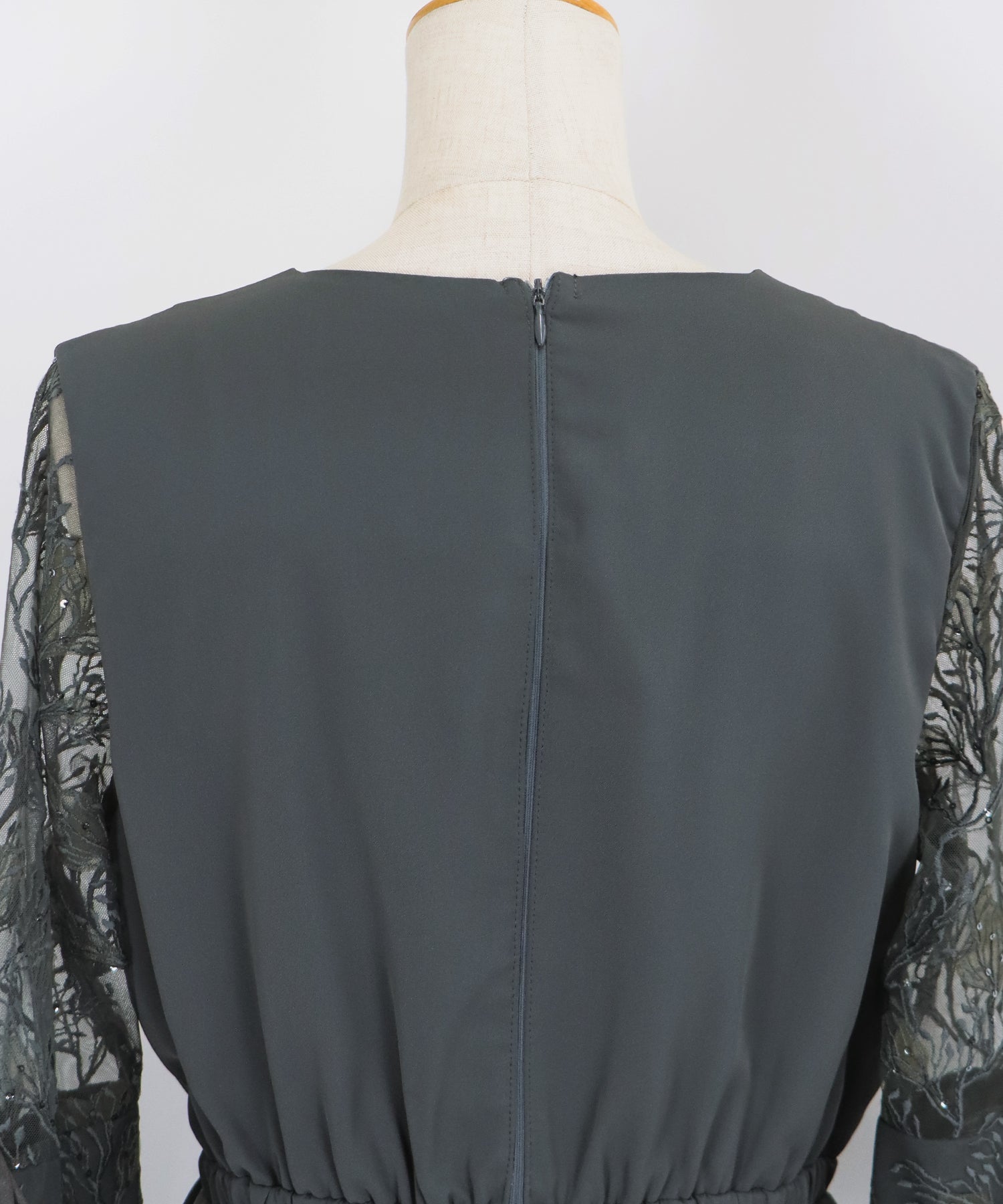 【SALE】フラワー刺繍カシュクールドレス