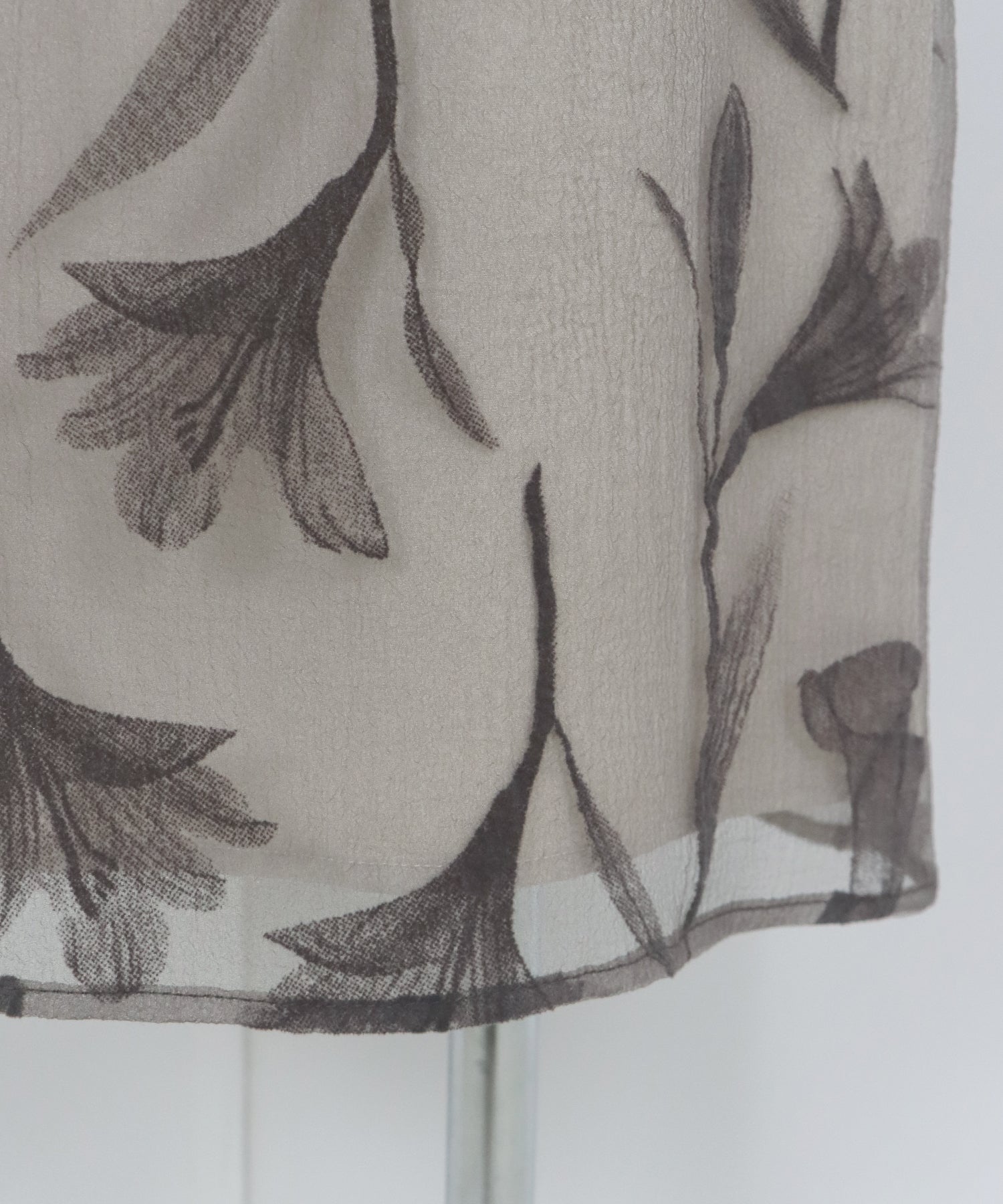 【TIME SALE】フリルスリーブフロッキードレス