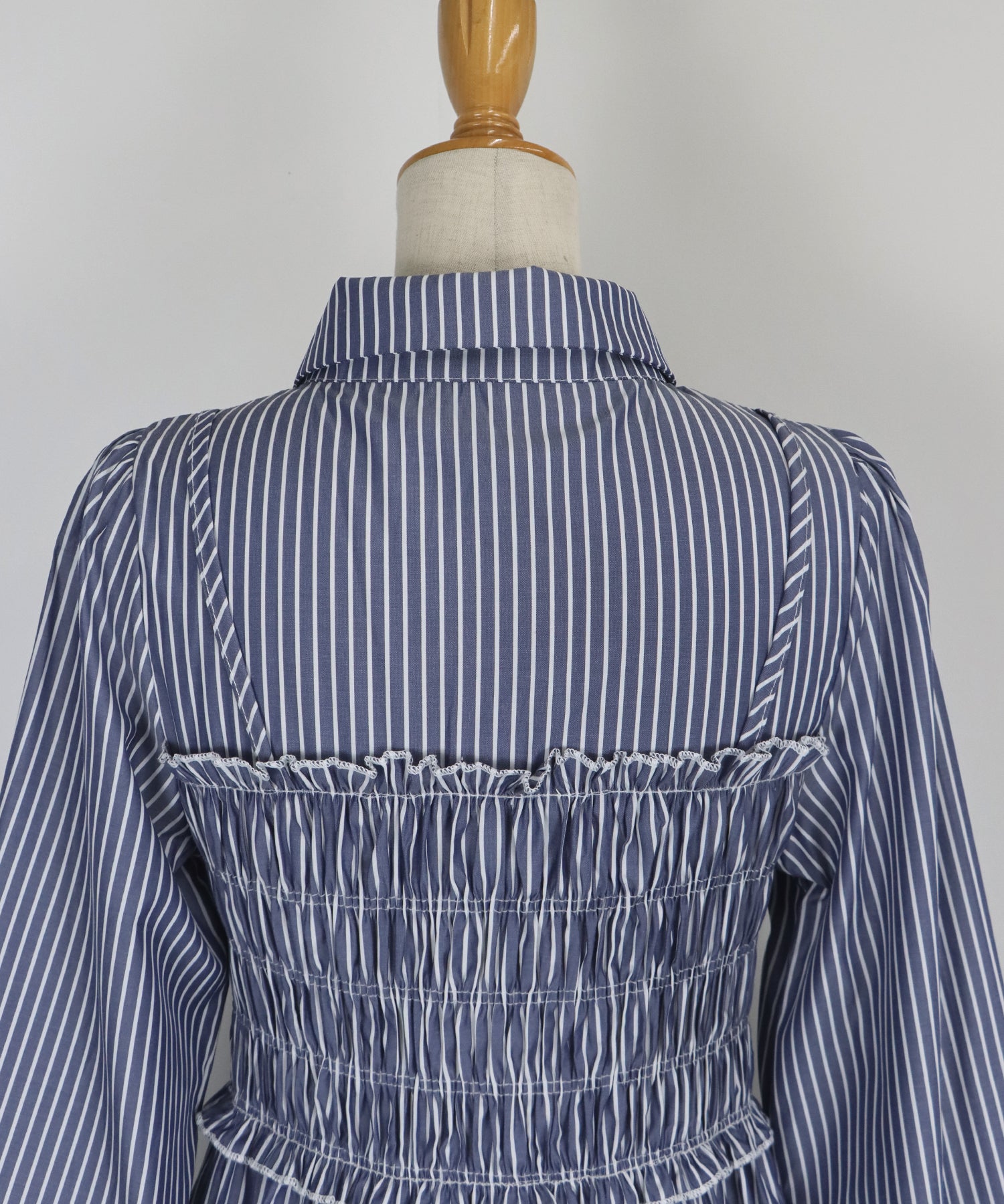 【TIME SALE】シャーリングシャツワンピース