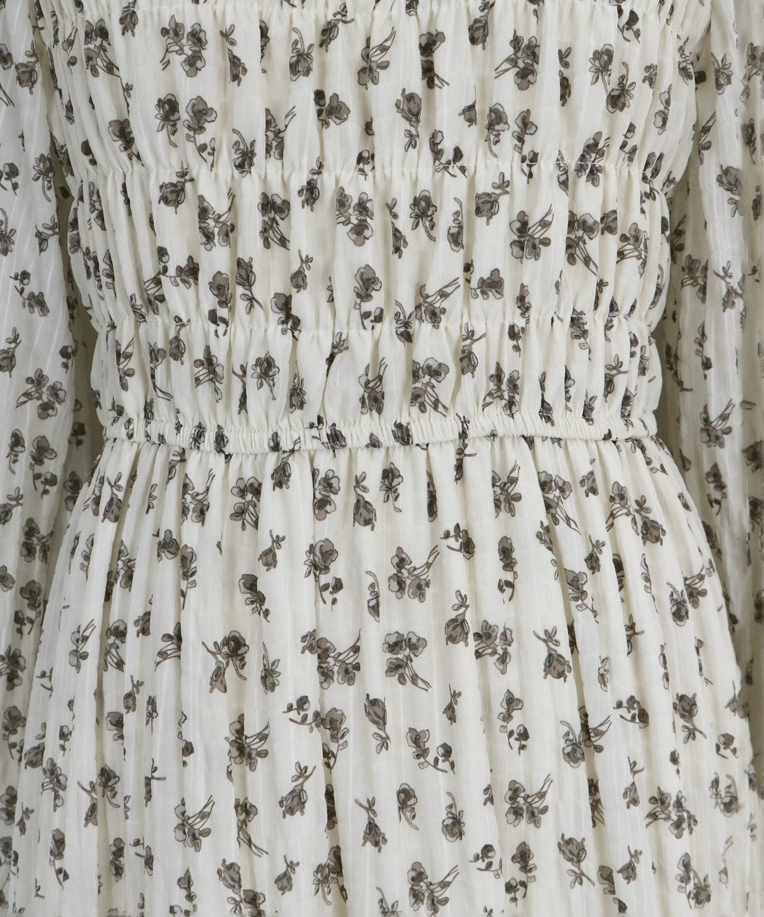 【TIME SALE】花柄シャーリングワンピース