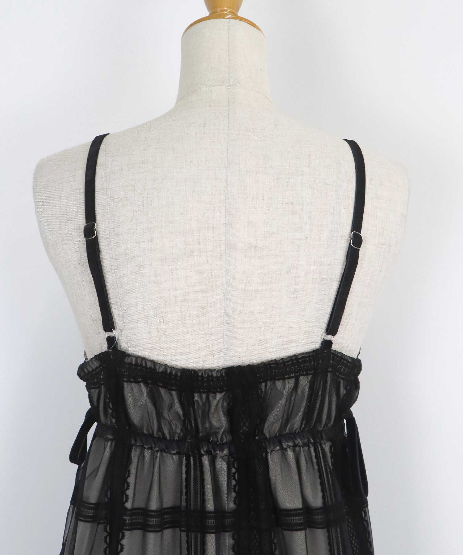 フロッキーチェックキャミワンピース