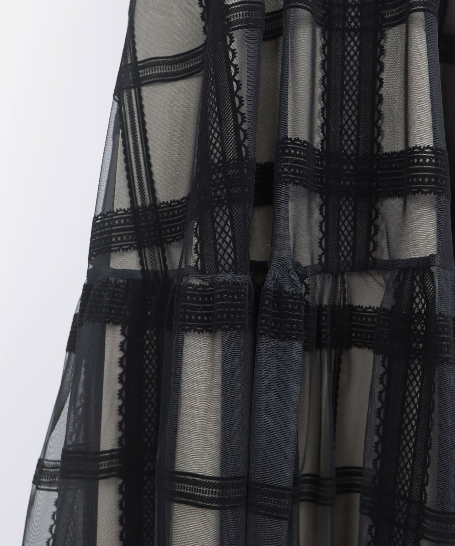 フロッキーチェックキャミワンピース